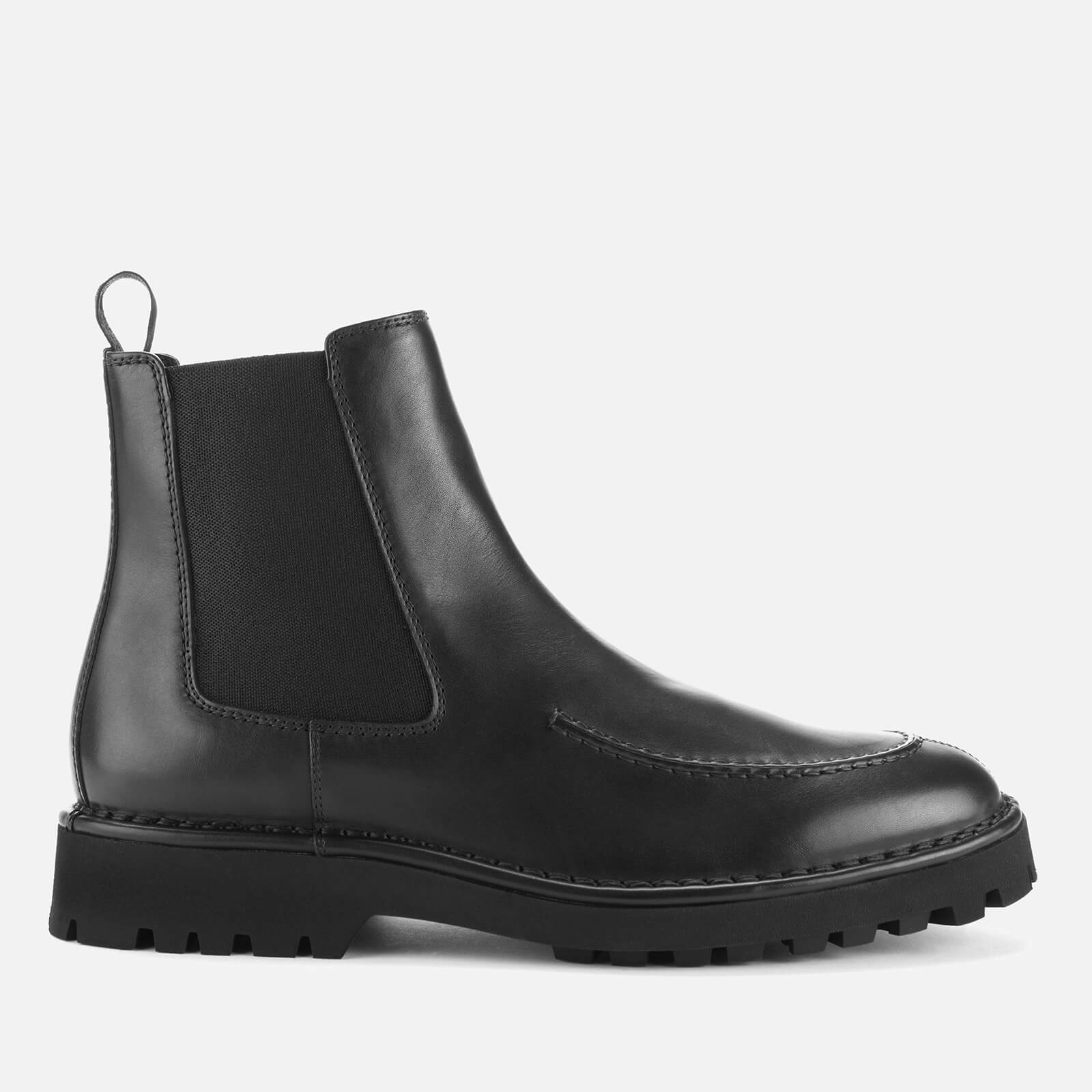 KENZO Men s Mount Leather Chelsea Boots Black Allsole