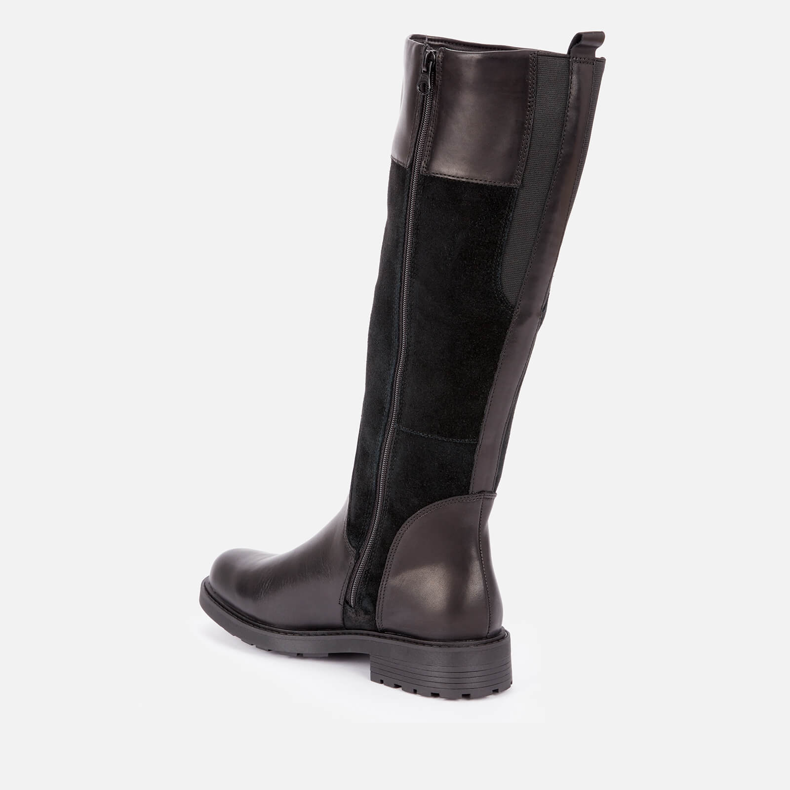Clarks Women s Orinoco 2 Hi Leather Warm Lined Knee High Boots Black UK 3 Allsole