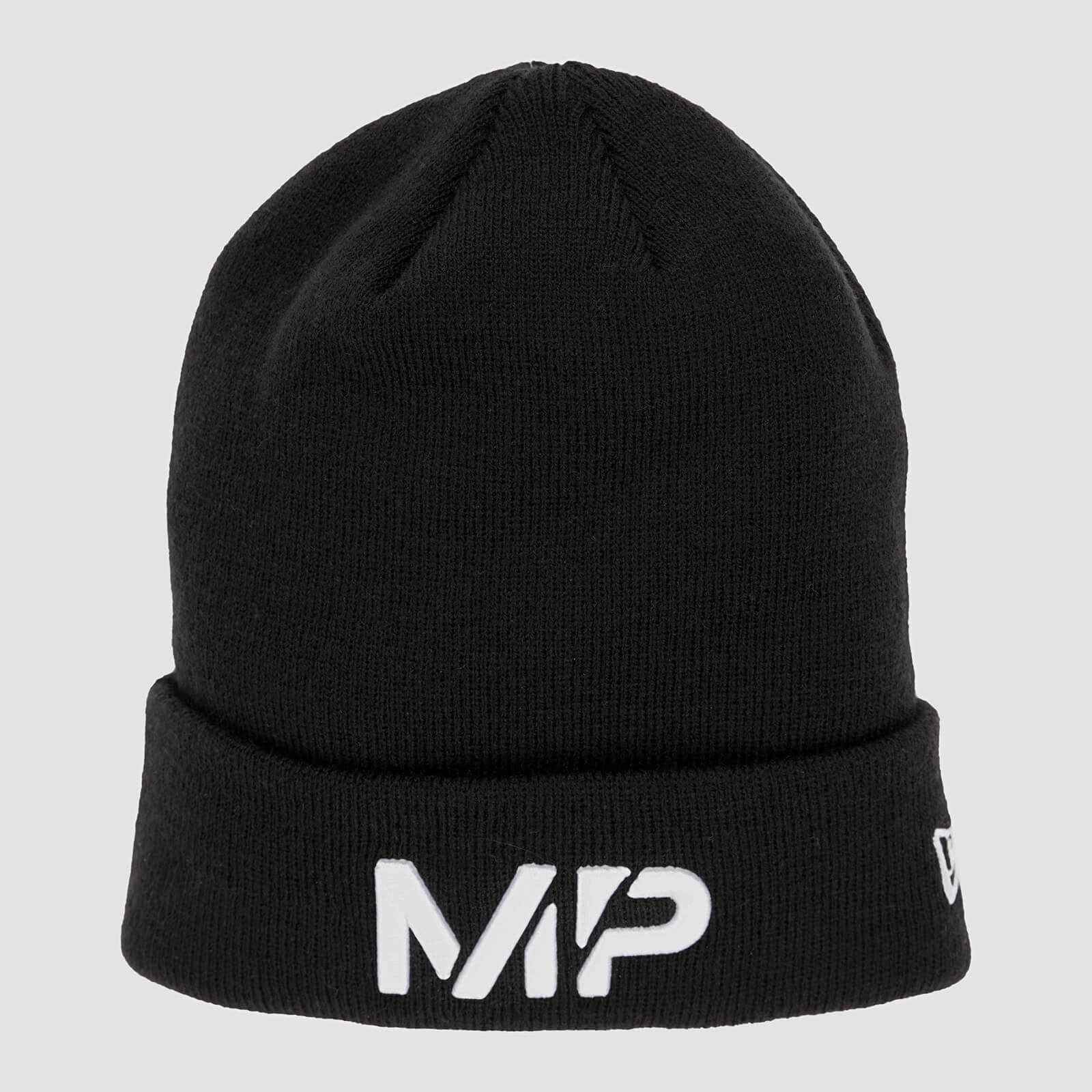 Gorro em Malha com Canelado da New Era e MP - Preto/Branco