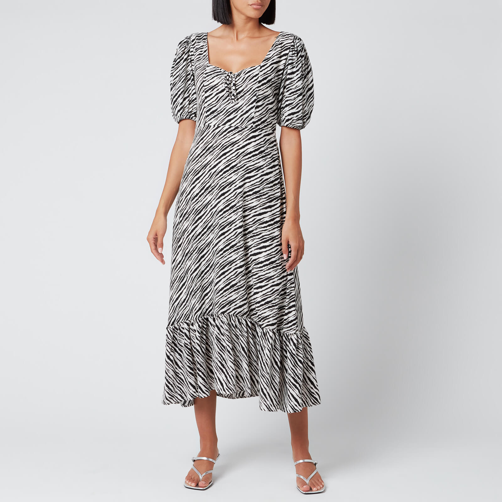 Faithful orders the brand Marie Louise midi dress in balance animal print size 2