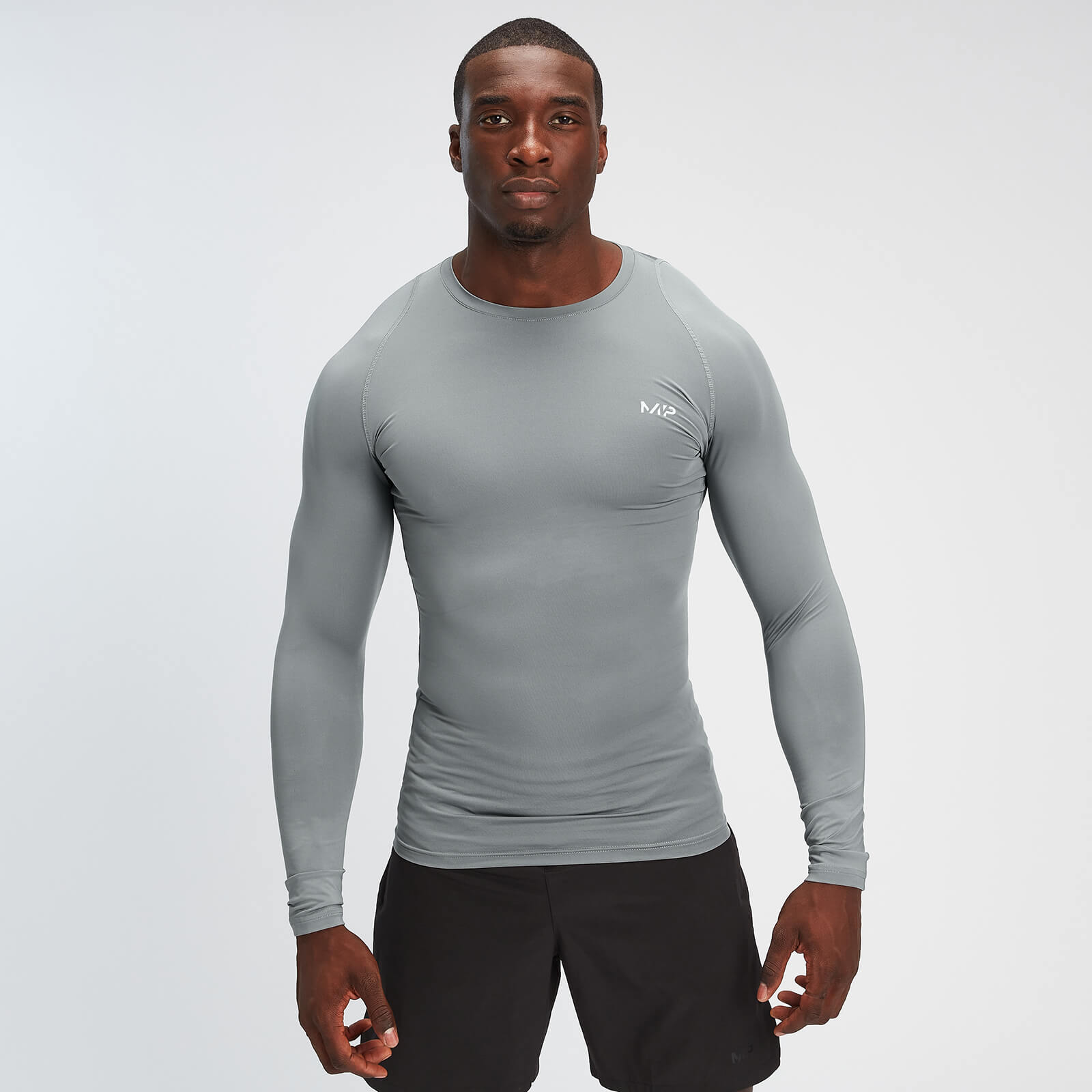 Áo Phông Dài Tay Base Layer Dành Cho Nam Giới của MP - Ghi Xám - XXS