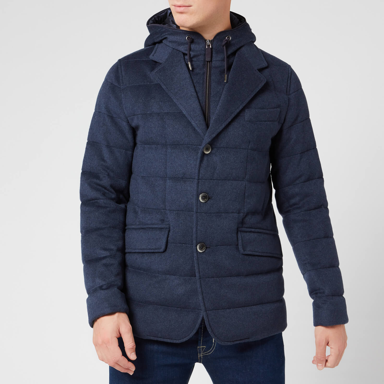 Mens quilted blazer jacket sale
