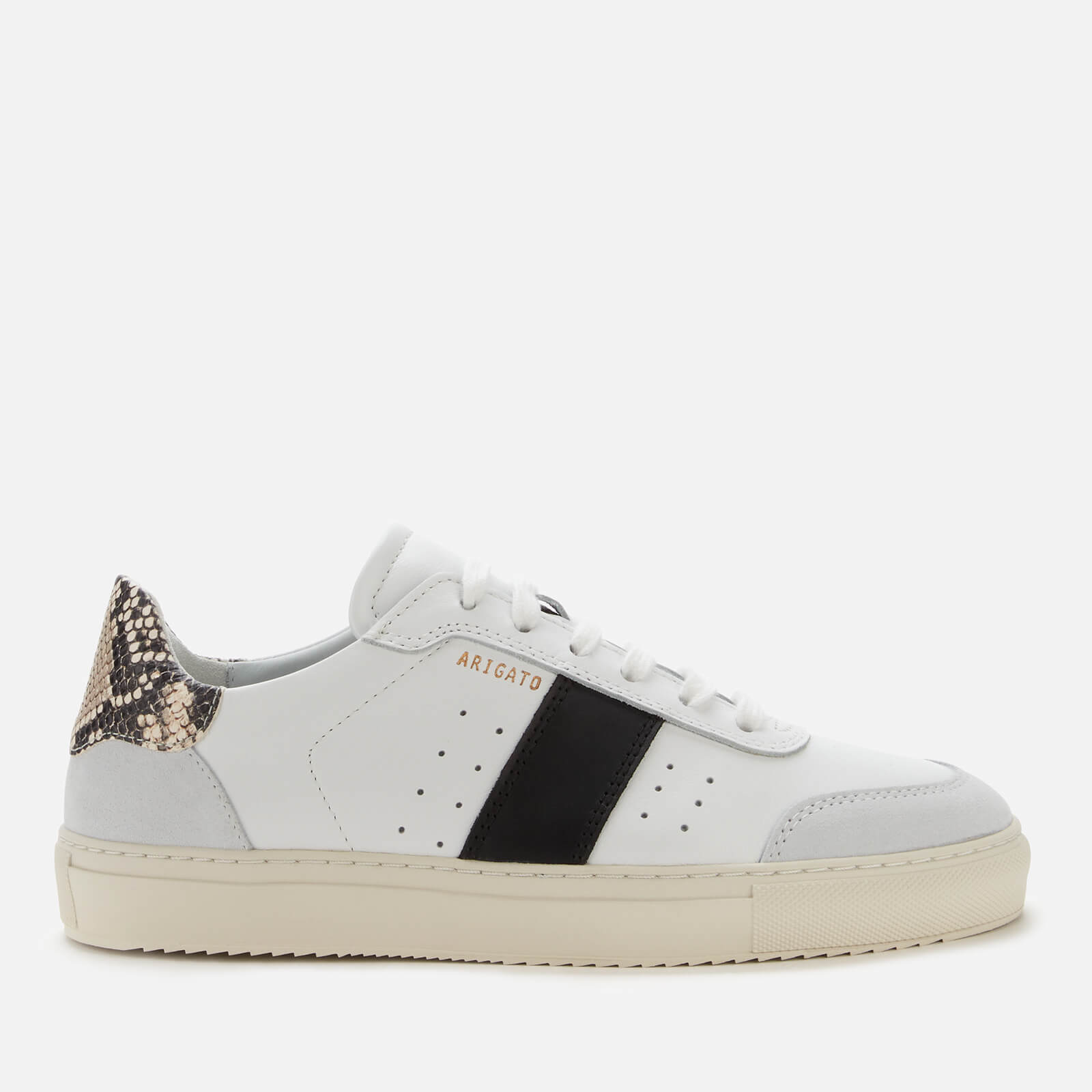 Axel Arigato Women s Dunk 2.0 Leather Trainers White Snake Black Coggles