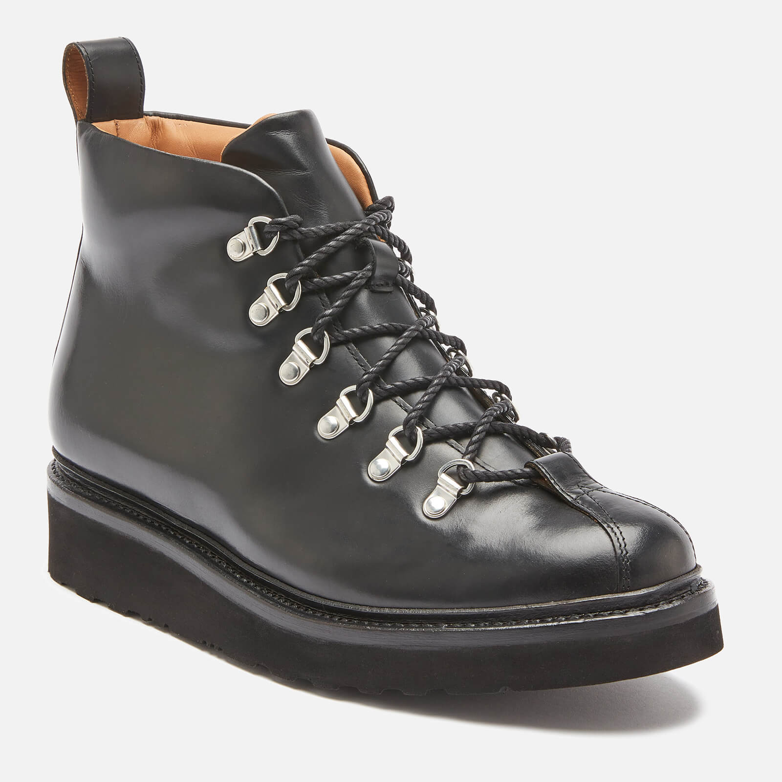 Grenson Men s Bobby Leather Hiking Style Boots Black Allsole
