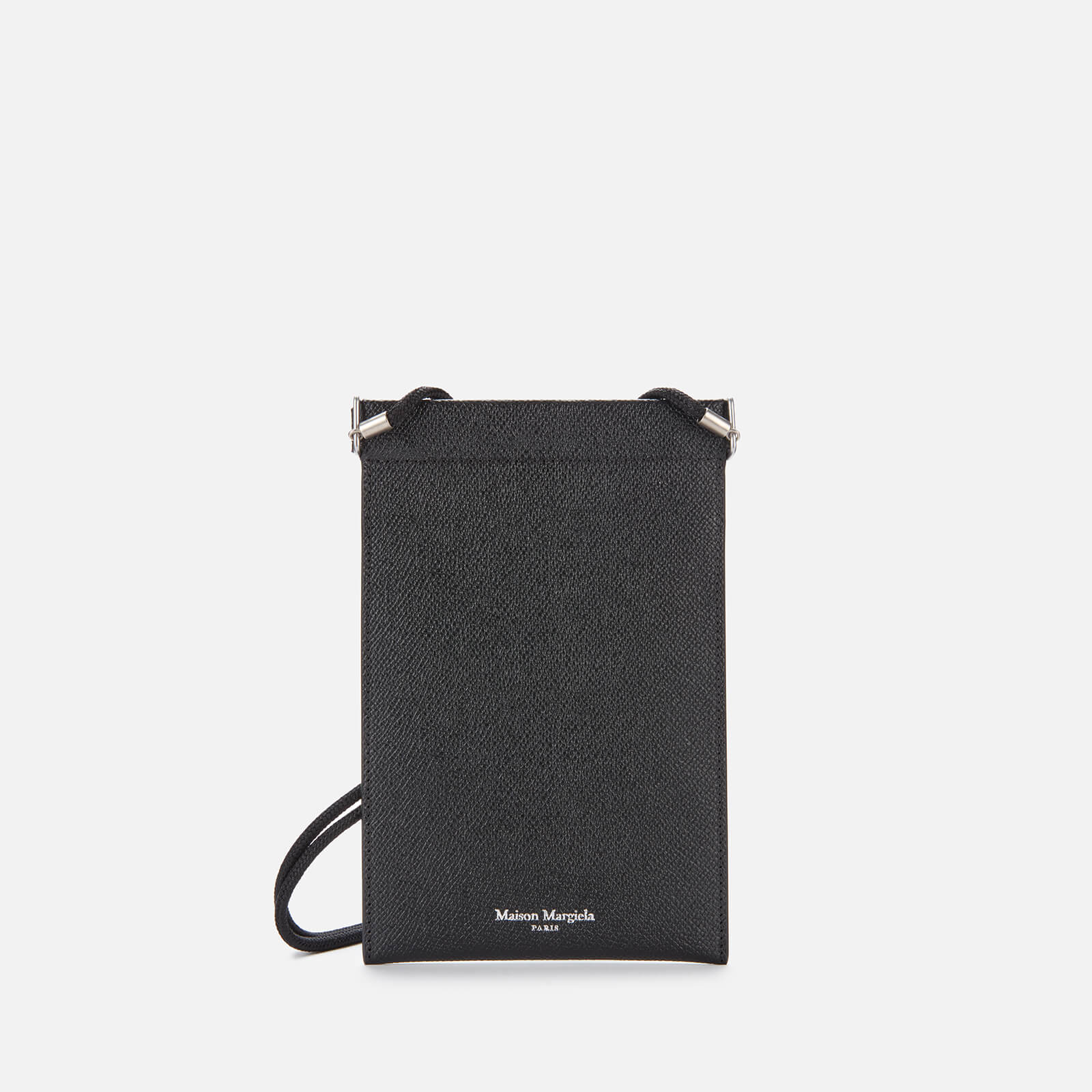 Maison Margiela Men s Leather Hanging Phone Pouch Black Coggles