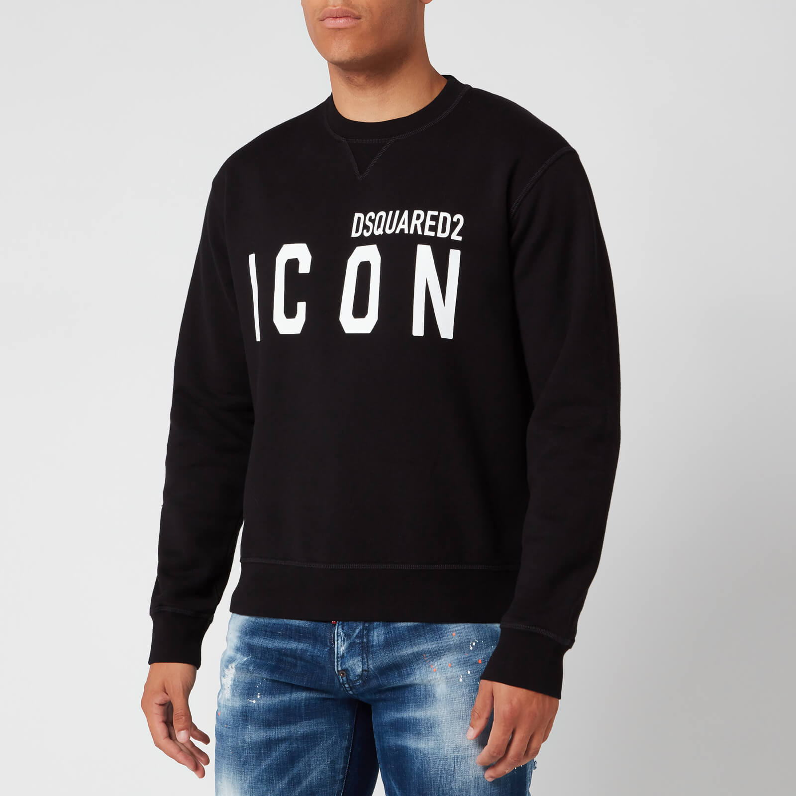 【23AW NEW】D SQUARED2_man / ICON COOL フーディ / Black Dsquared2 - Icon cotton hoodie black - The Corner