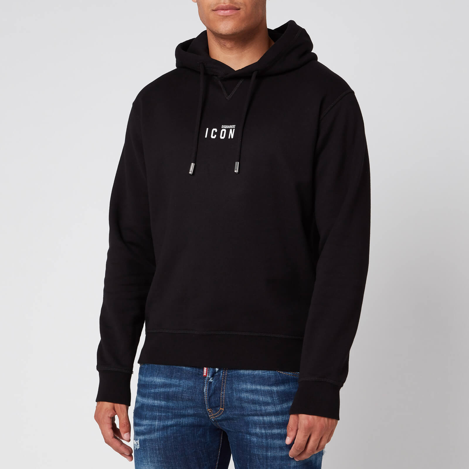 関税送料込【DSQUARED2】ピクセル ICON クール フーディー black DSQUARED2 ディースクエアード Icon パーカー | ブラック