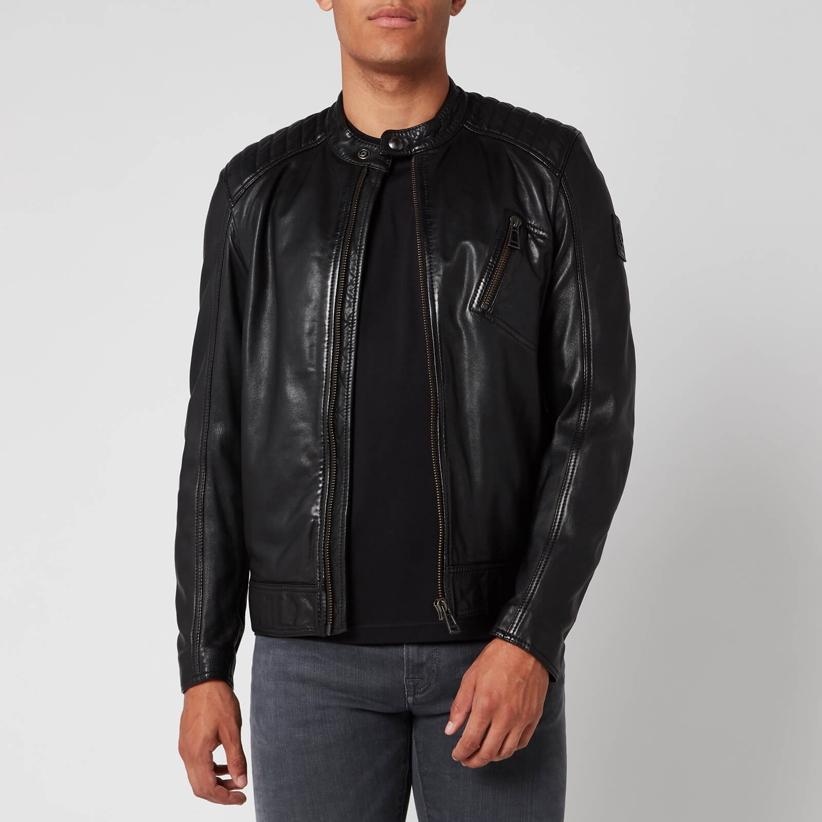 商品画像：Black V Racer 2.0 Leather Jacket | BELSTAFF | MR PORTER 3