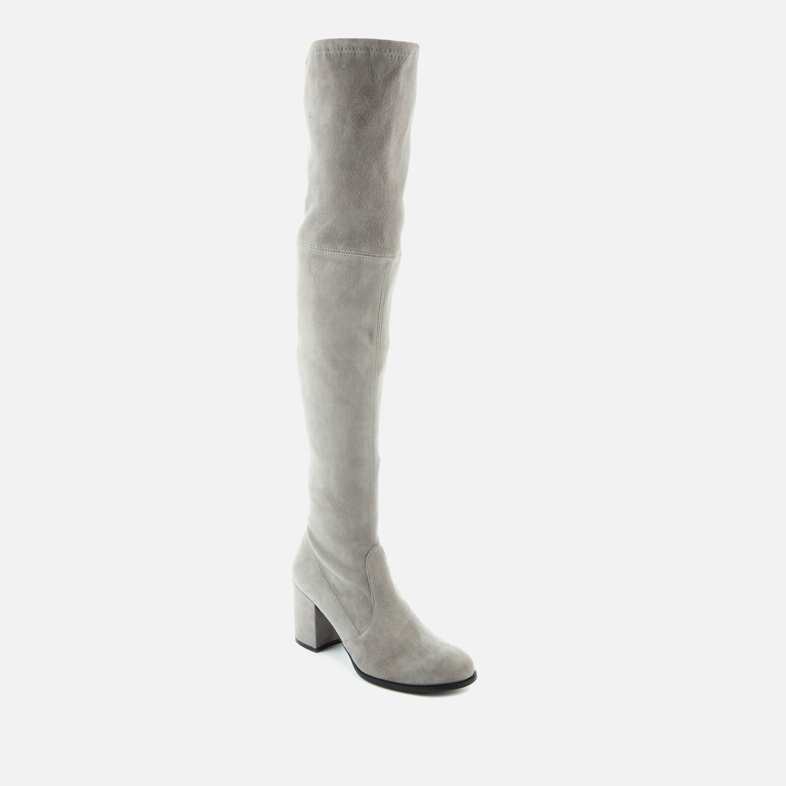 Stuart Weitzman Women s Tieland Suede Over The Knee Heeled Boots Flannel Coggles