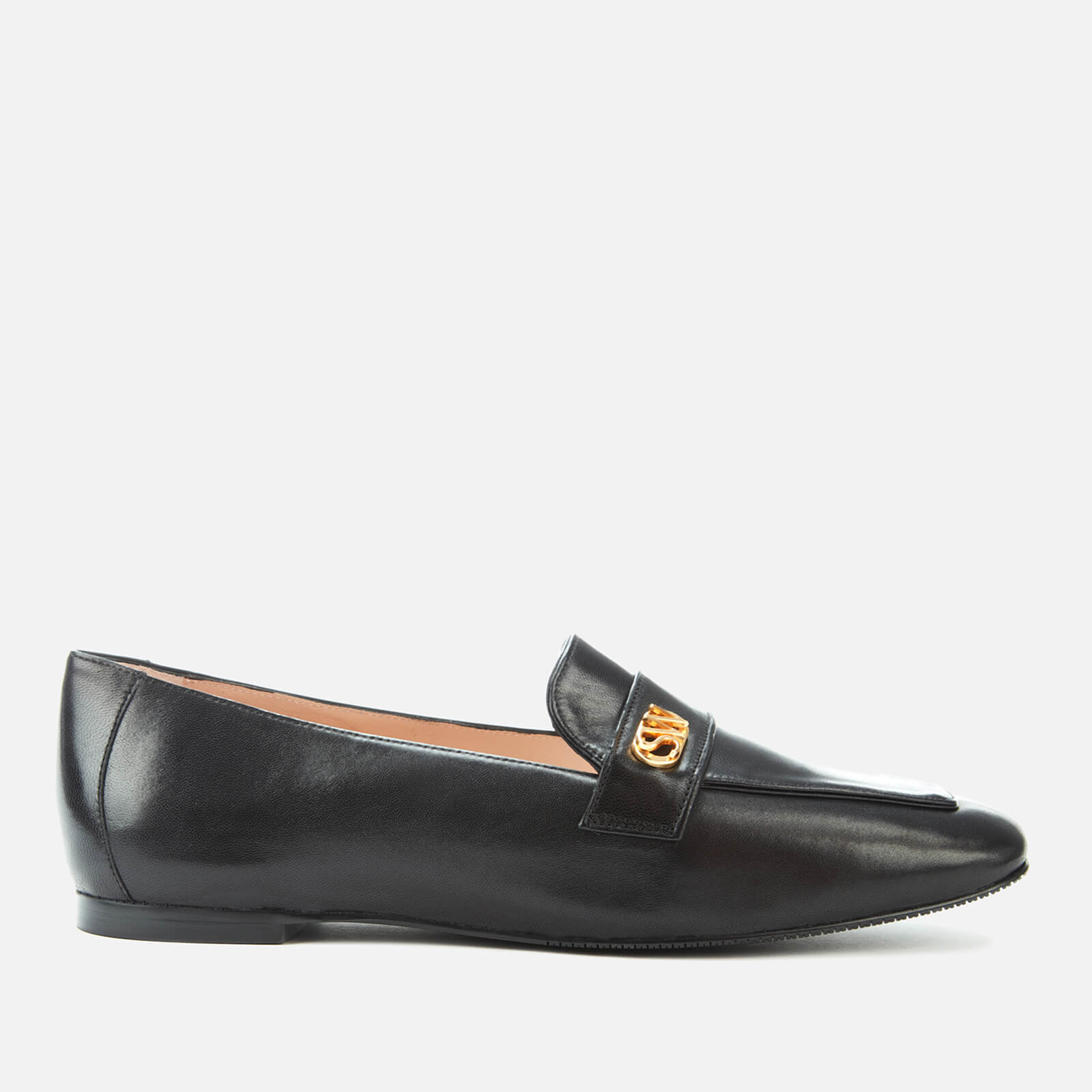 Stuart Weitzman Women s Payson Logo Sport Leather Flats Black Coggles