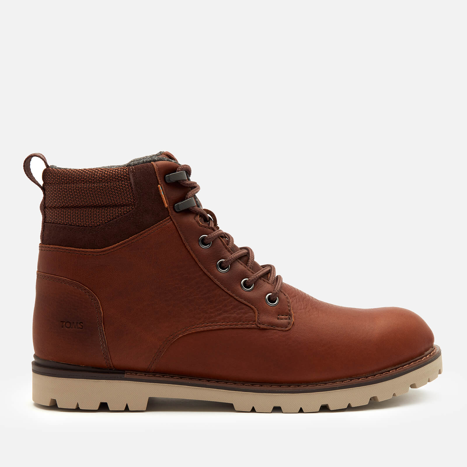 TOMS Men s Ashland 2.0 Waterproof Leather Lace Up Boots Brown UK 7 Allsole
