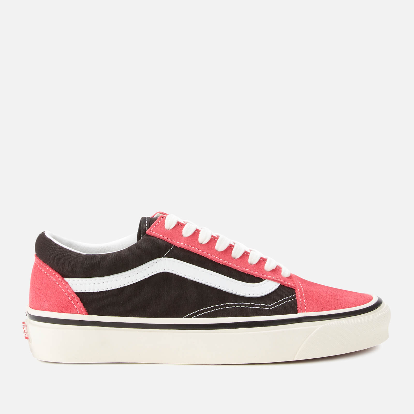 Pink & black vans hot sale