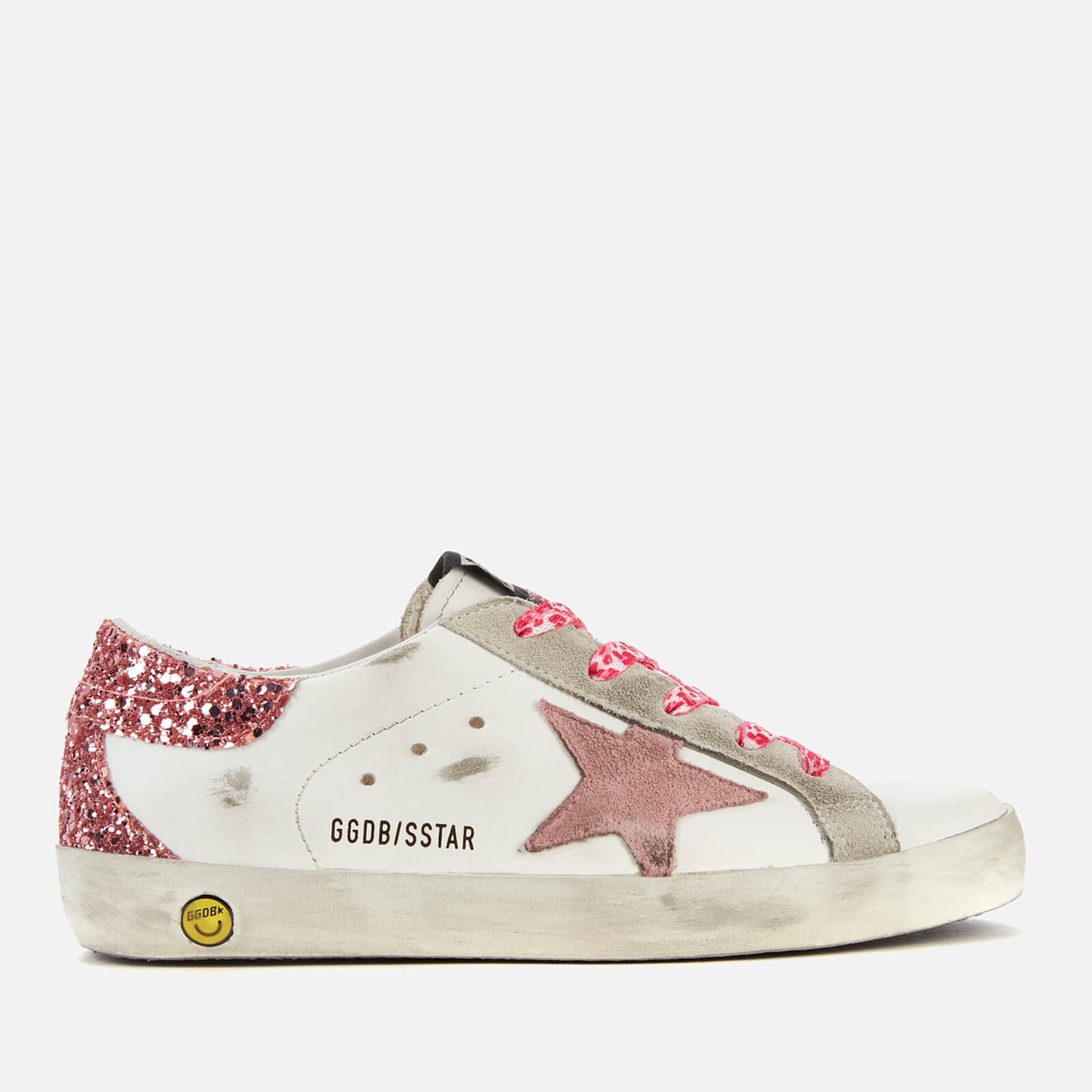 Golden Goose Kids Superstar Trainers White Pink Coggles