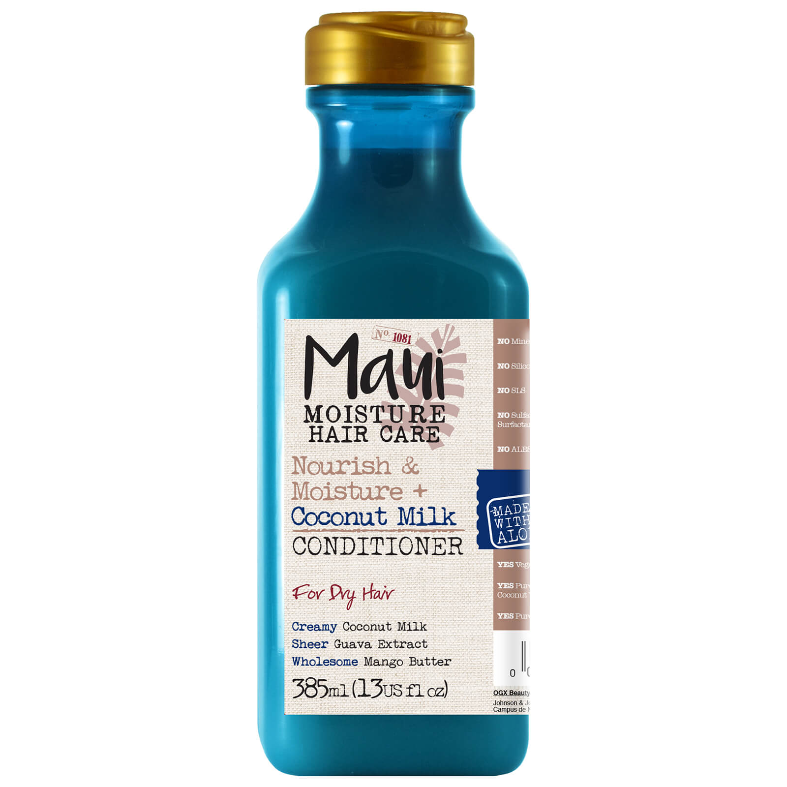 Maui Moisture Nourish & Moisture Conditioner, 385 Ml – Veganer Kokosmilch-Conditioner Für Trockenes Haar