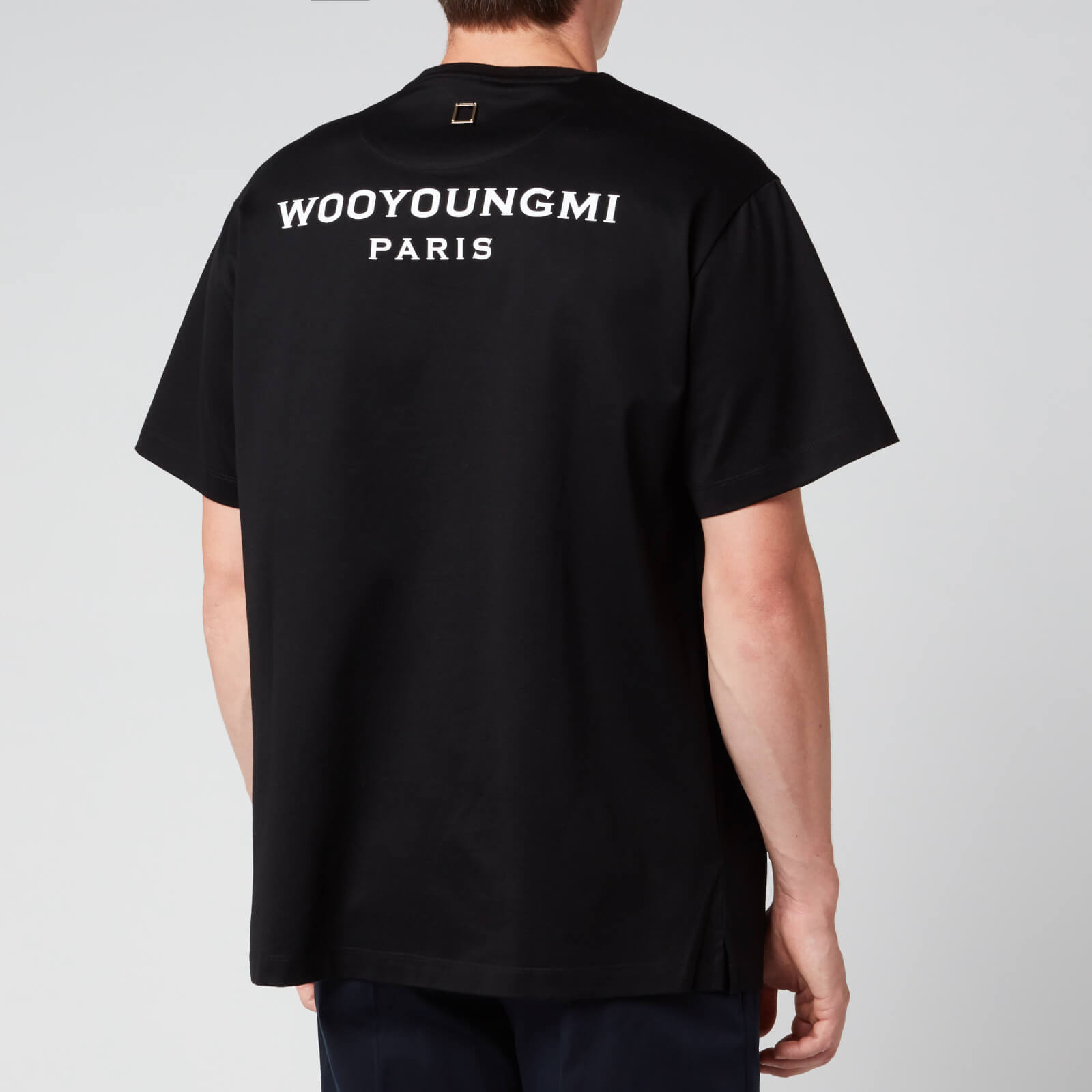 Wooyoungmi Men's Box Logo T-Shirt - Black - 44/XS | Coggles
