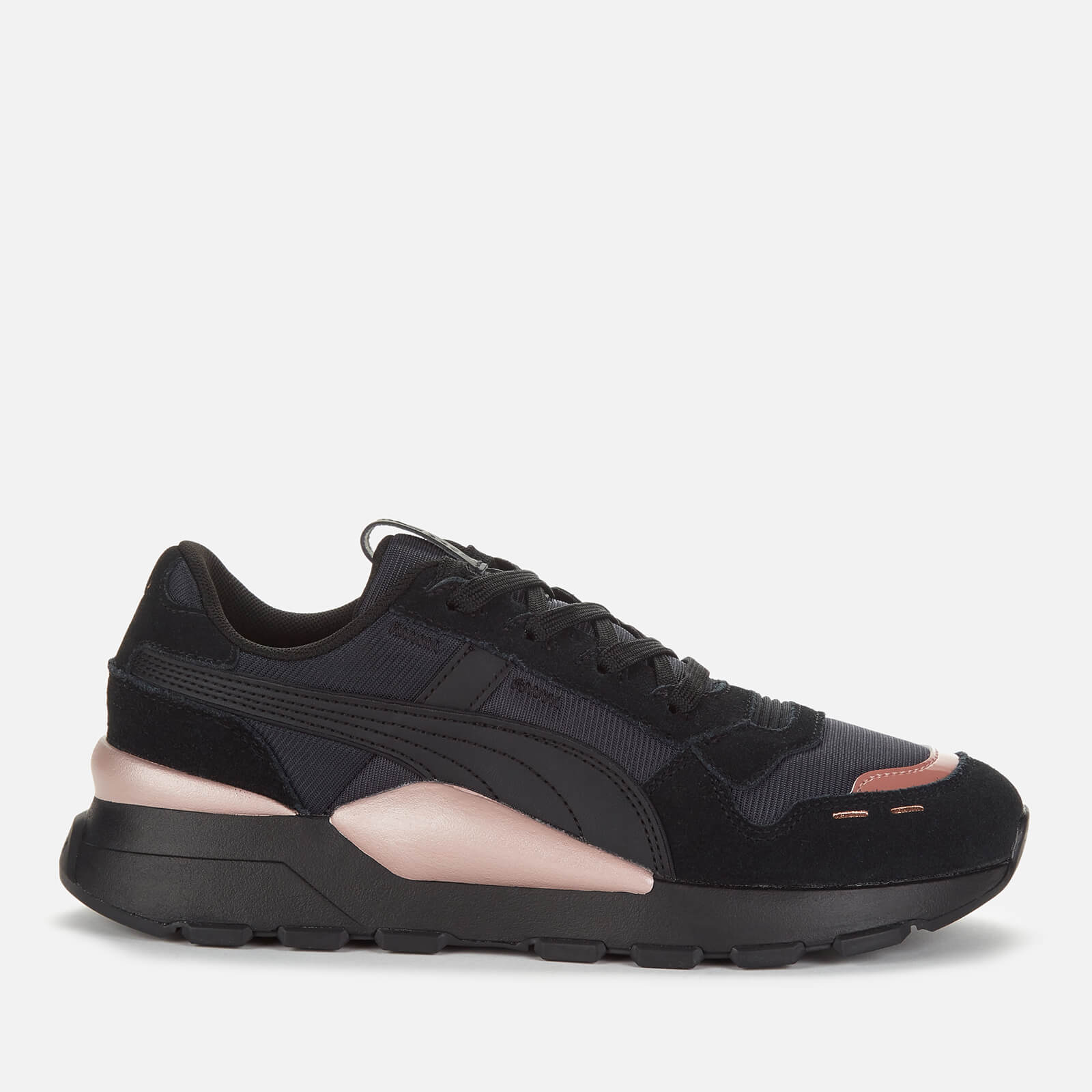Puma Women s RS 2.0 Mono Metal Trainers Puma Black Rose Gold UK 3 Allsole