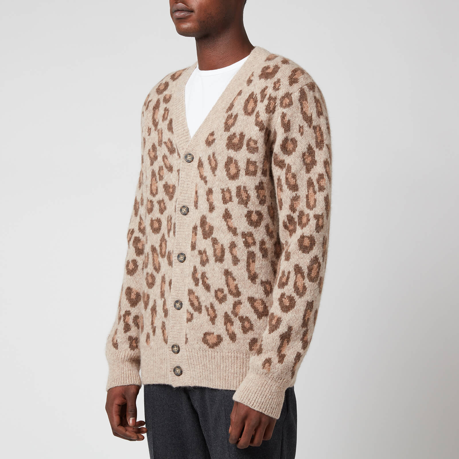Mens leopard cardigan store