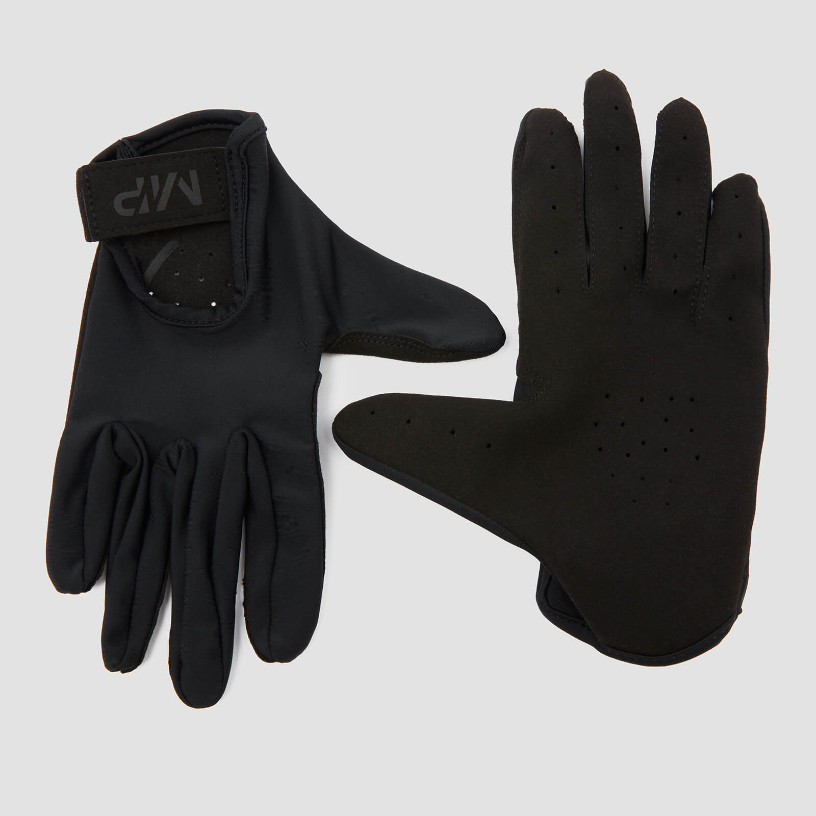 MP ženske rukavice za podizanje pune pokrivenosti - crne - M