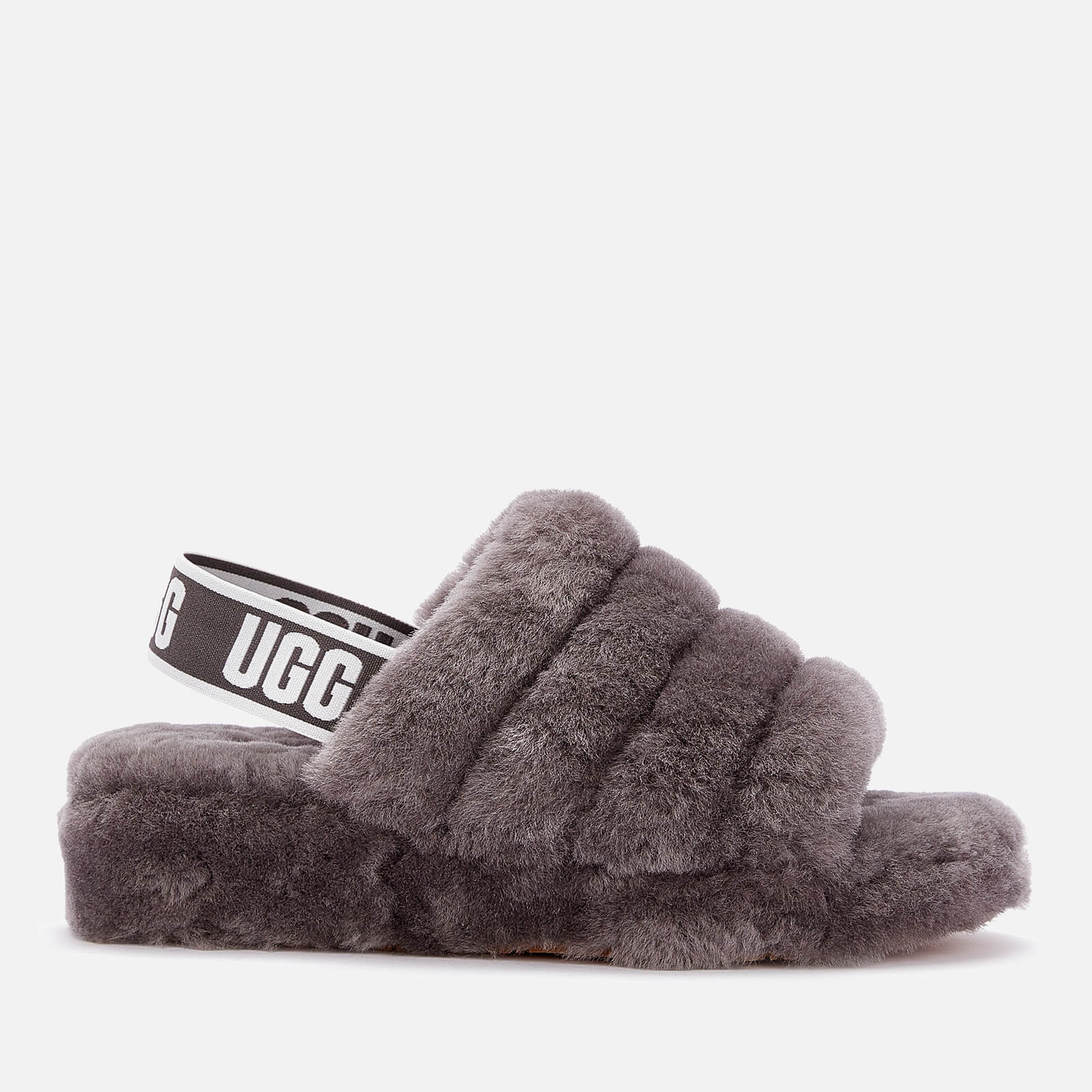 Ugg fluff sales yeah slippers grey