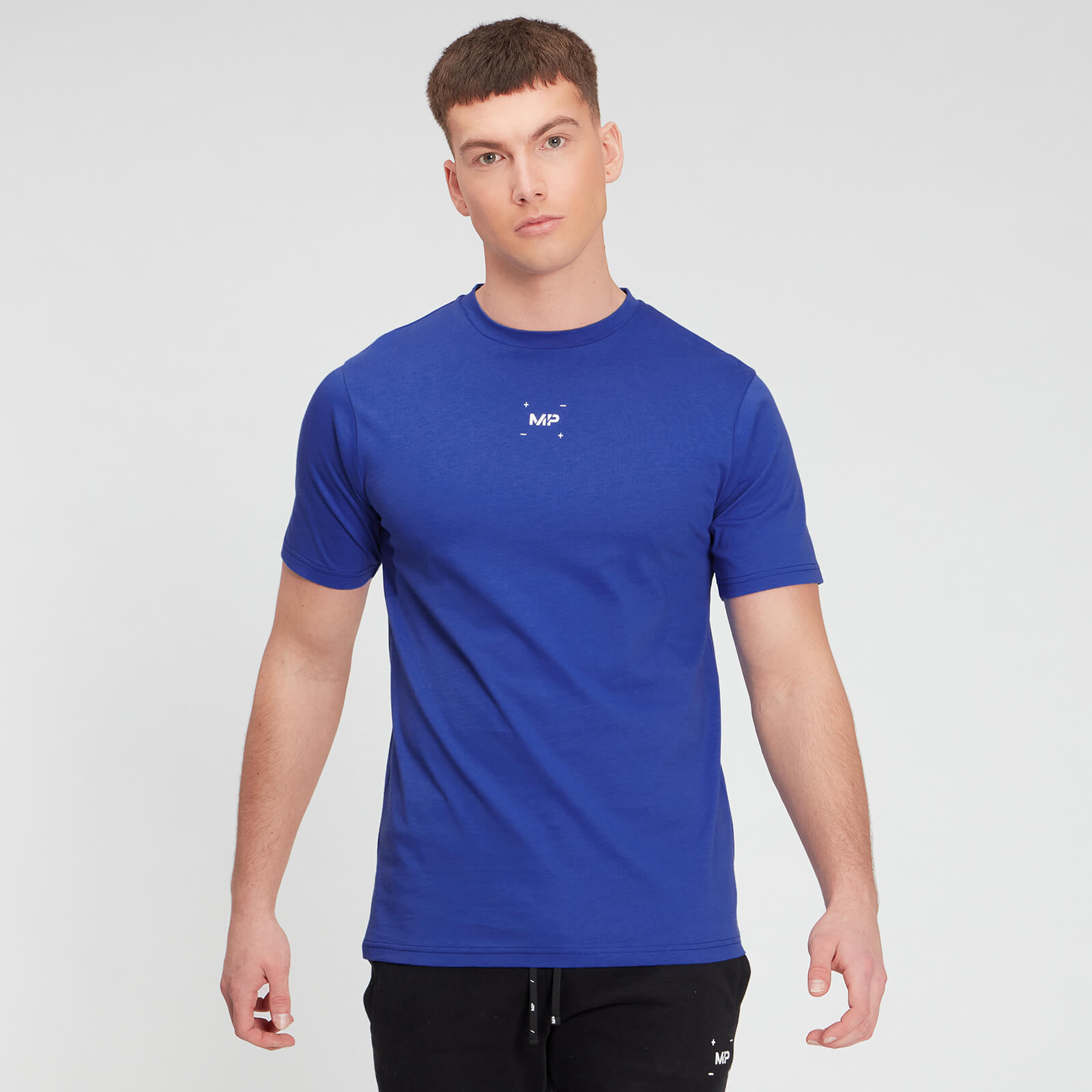 Мъжка тениска с къс ръкав Central Graphic на MP - кобалтово синьо