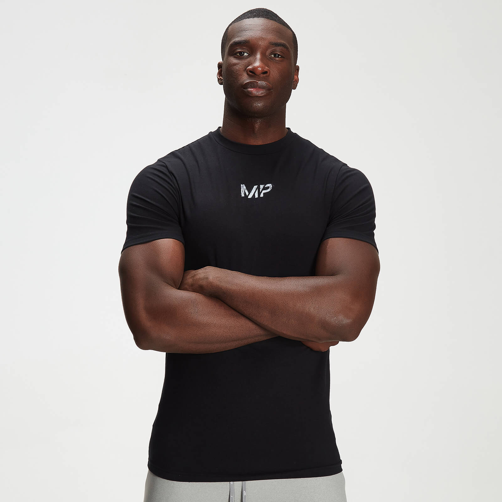 T-shirt à imprimé effet éclaboussures MP Adapt drirelease® pour hommes – Noir