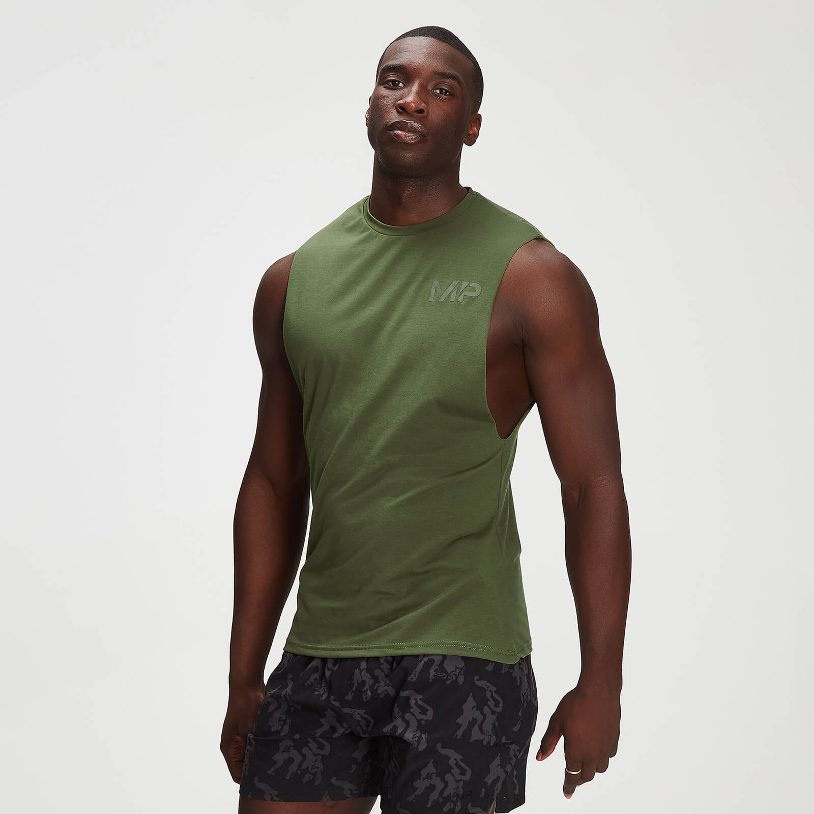 Camisola sem Mangas Adapt drirelease® em Camuflado Tonal da MP para Homem - Leaf Green