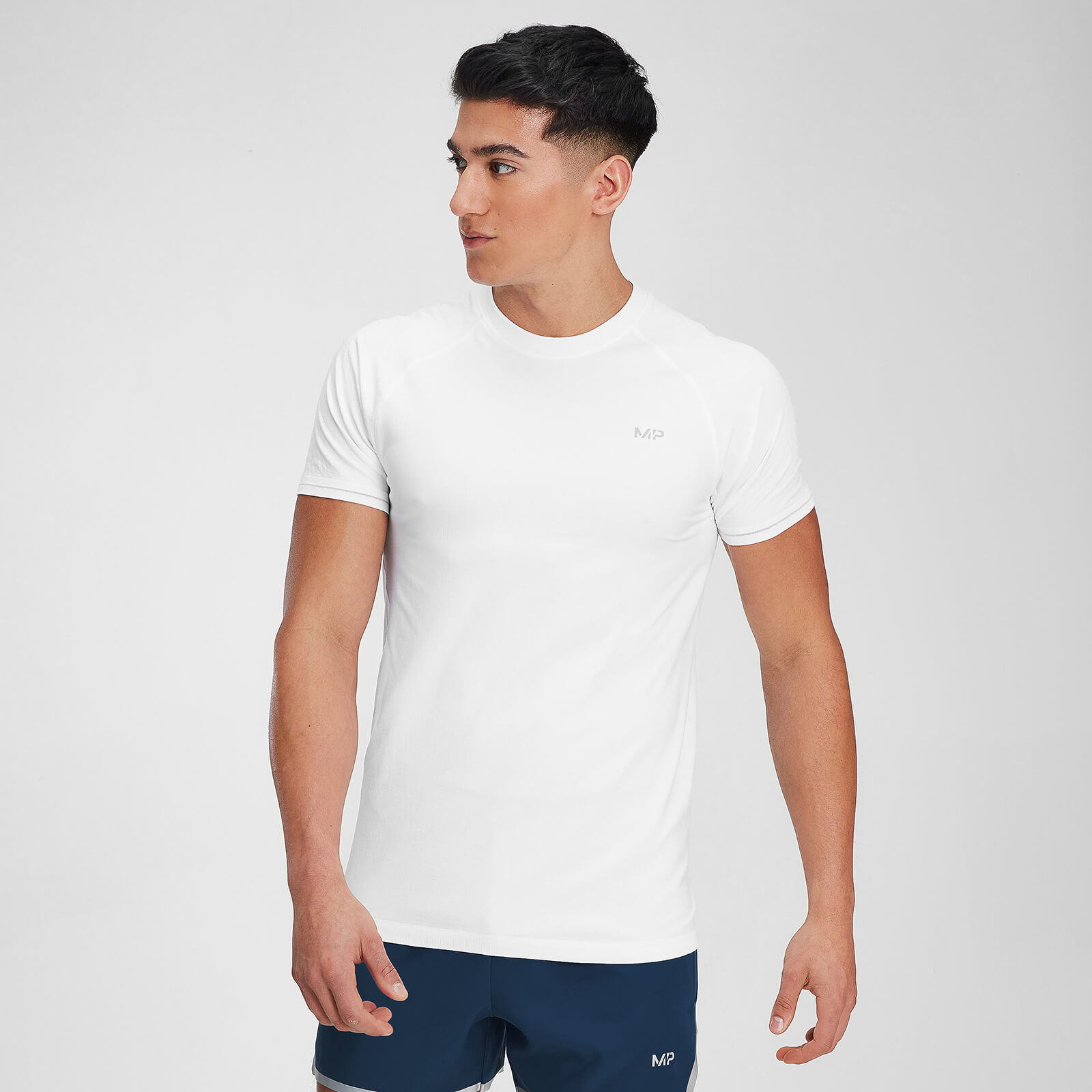 T-shirt à manches courtes MP Velocity pour hommes – Blanc