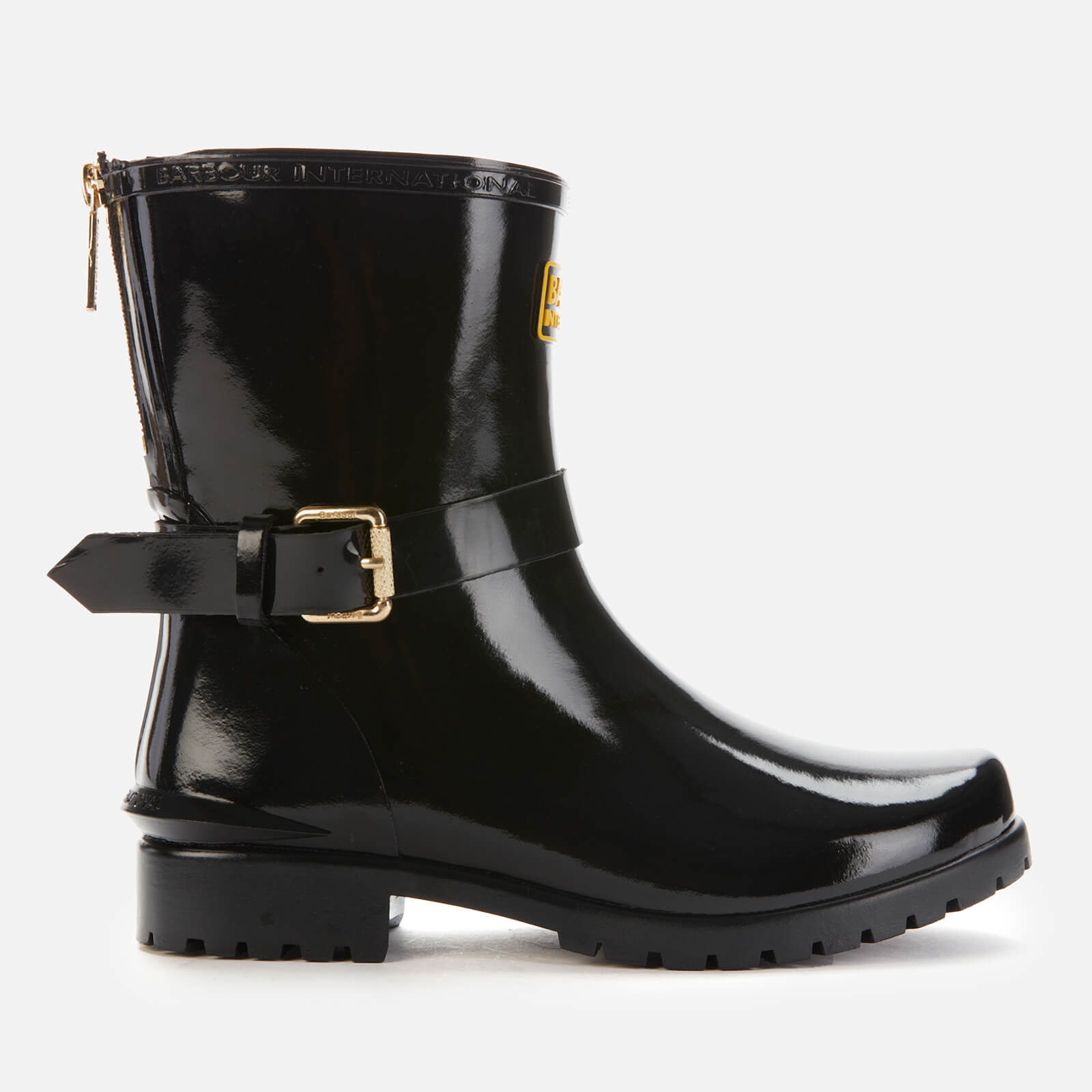 Barbour international womens gold online