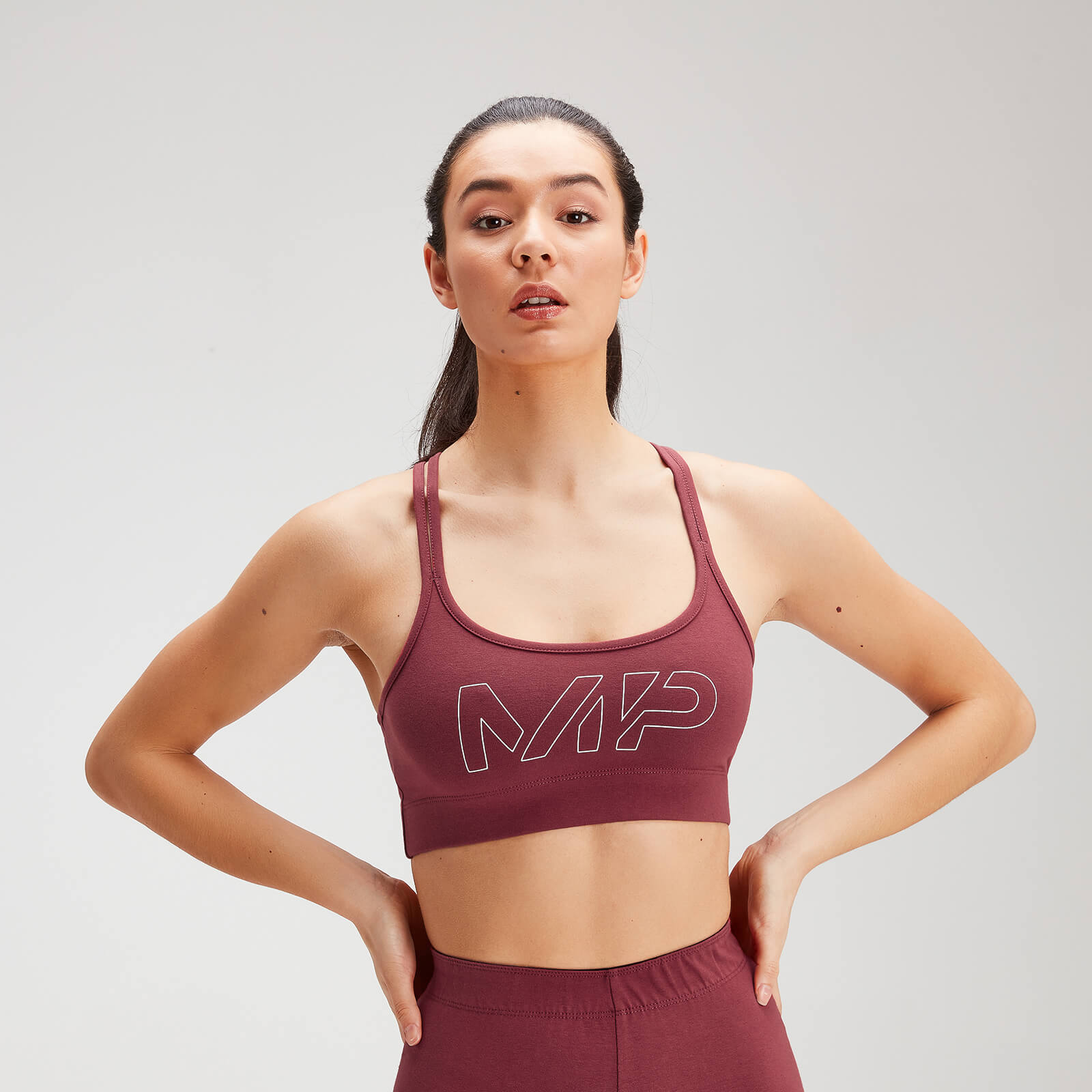 MP ženski originalni sportski grudnjak - Claret - XS