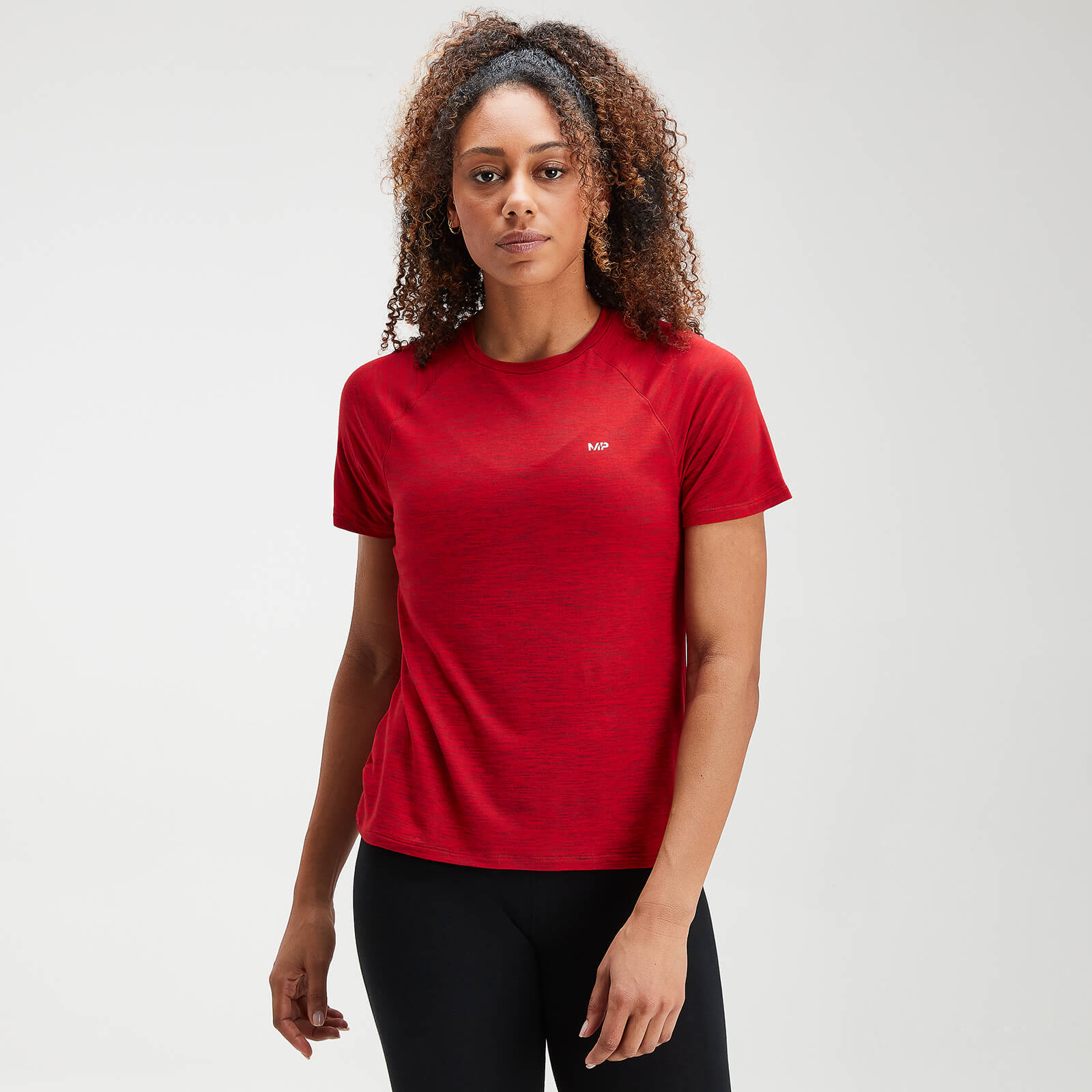 T-shirt d’entraînement MP Performance pour femmes – Rouge danger chiné