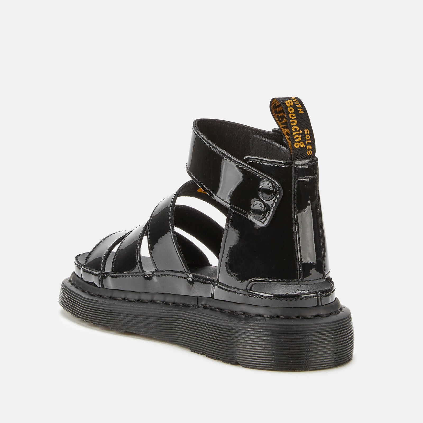 Dr. Martens Women s Clarissa 2 Patent Sandals Black Patent Allsole