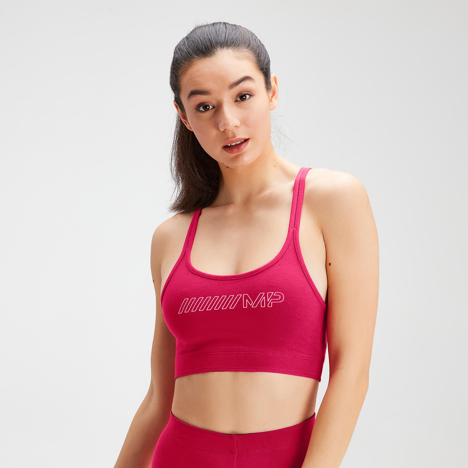 MP Women's Outline Graphic Bra - Virtual Pink - S