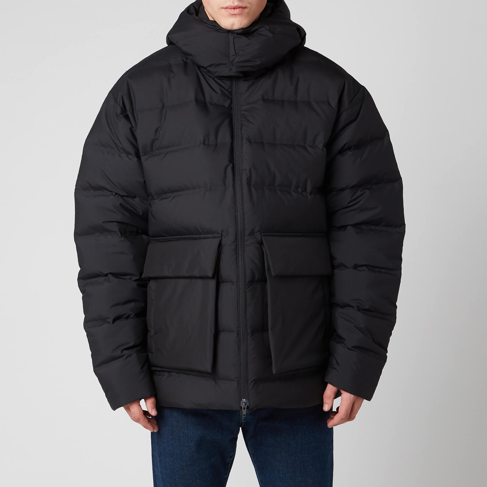 Y-3 Seamless Hooded Down Jacket Black | END. (DK)