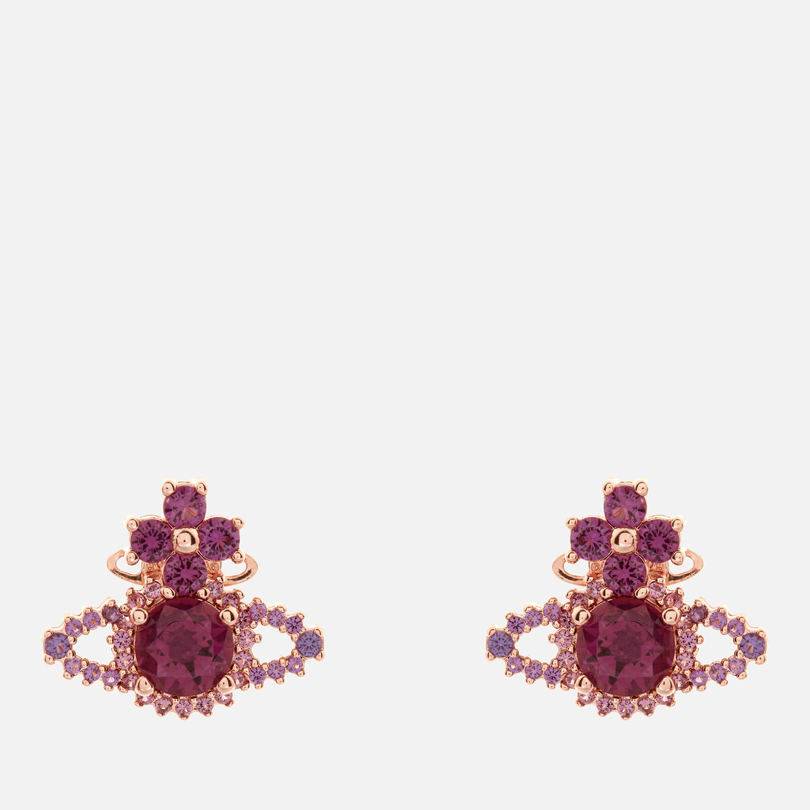 【VIVIENNE WESTWOOD】(W) Alina Earrings Pink Gold Vivienne Westwood Women's Gia Drop Earrings - Pink Gold