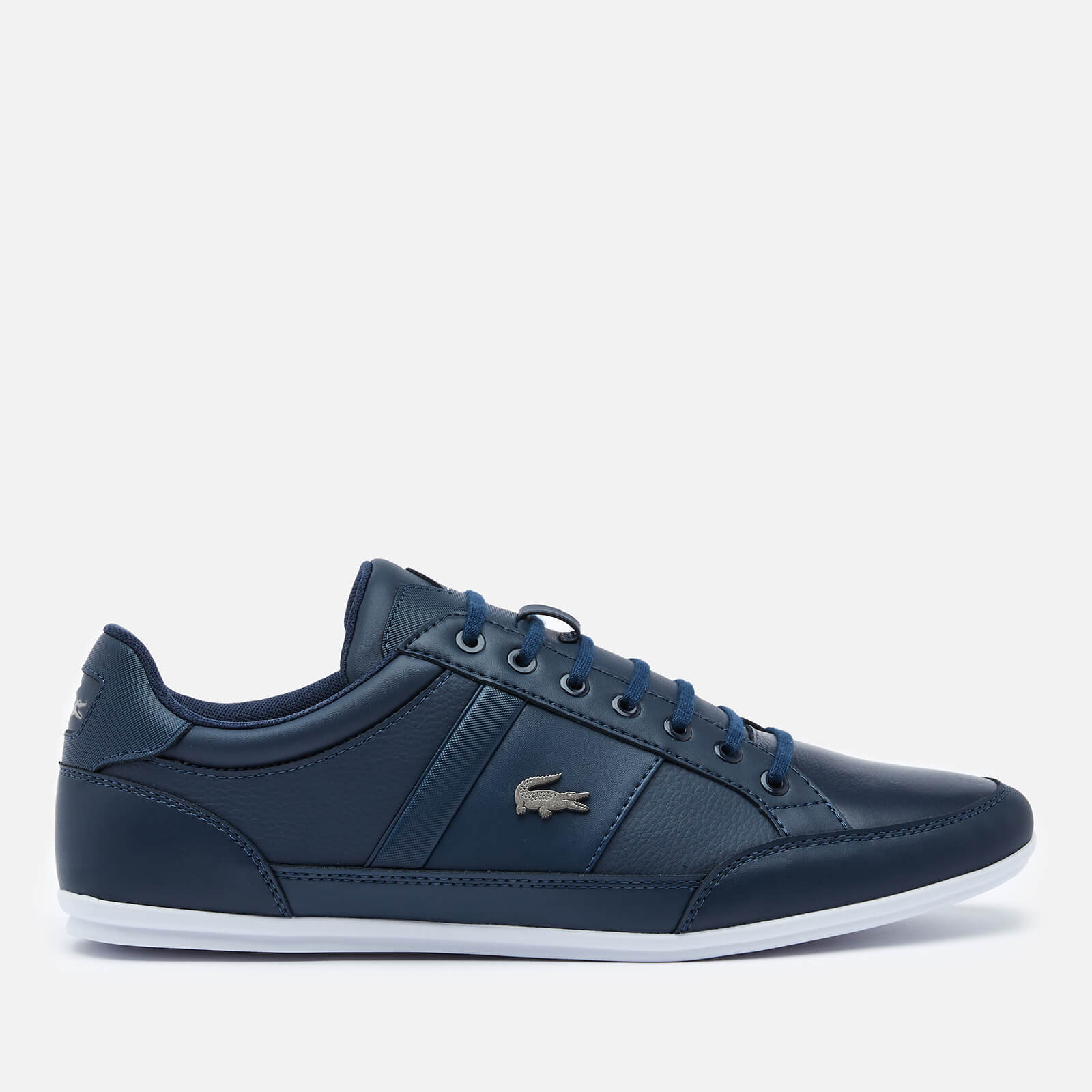 Lacoste Men's Chaymon Bl 1 Leather Low Profile Trainers - Navy/White ...
