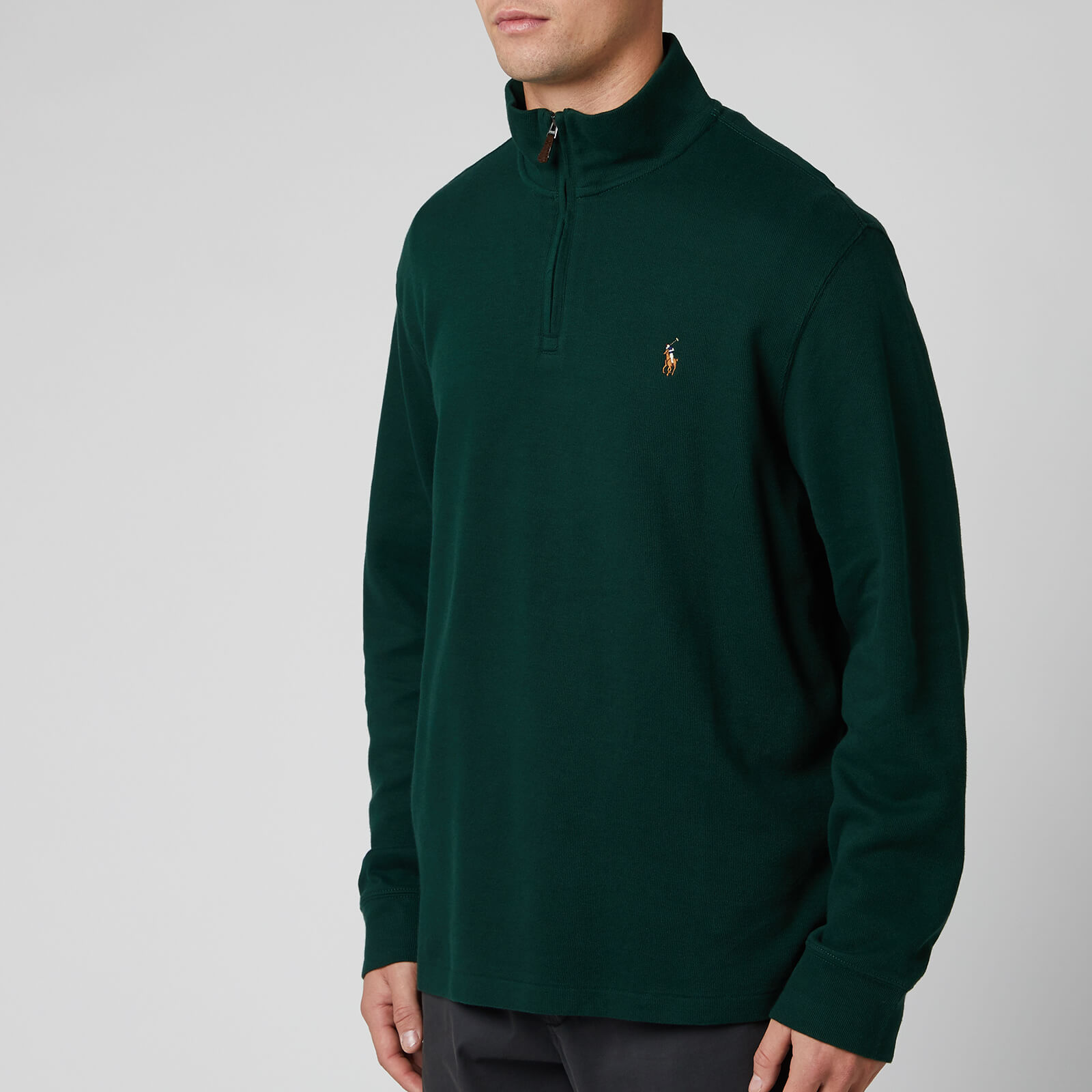 Polo ralph lauren men's sale estate rib half zip sweater