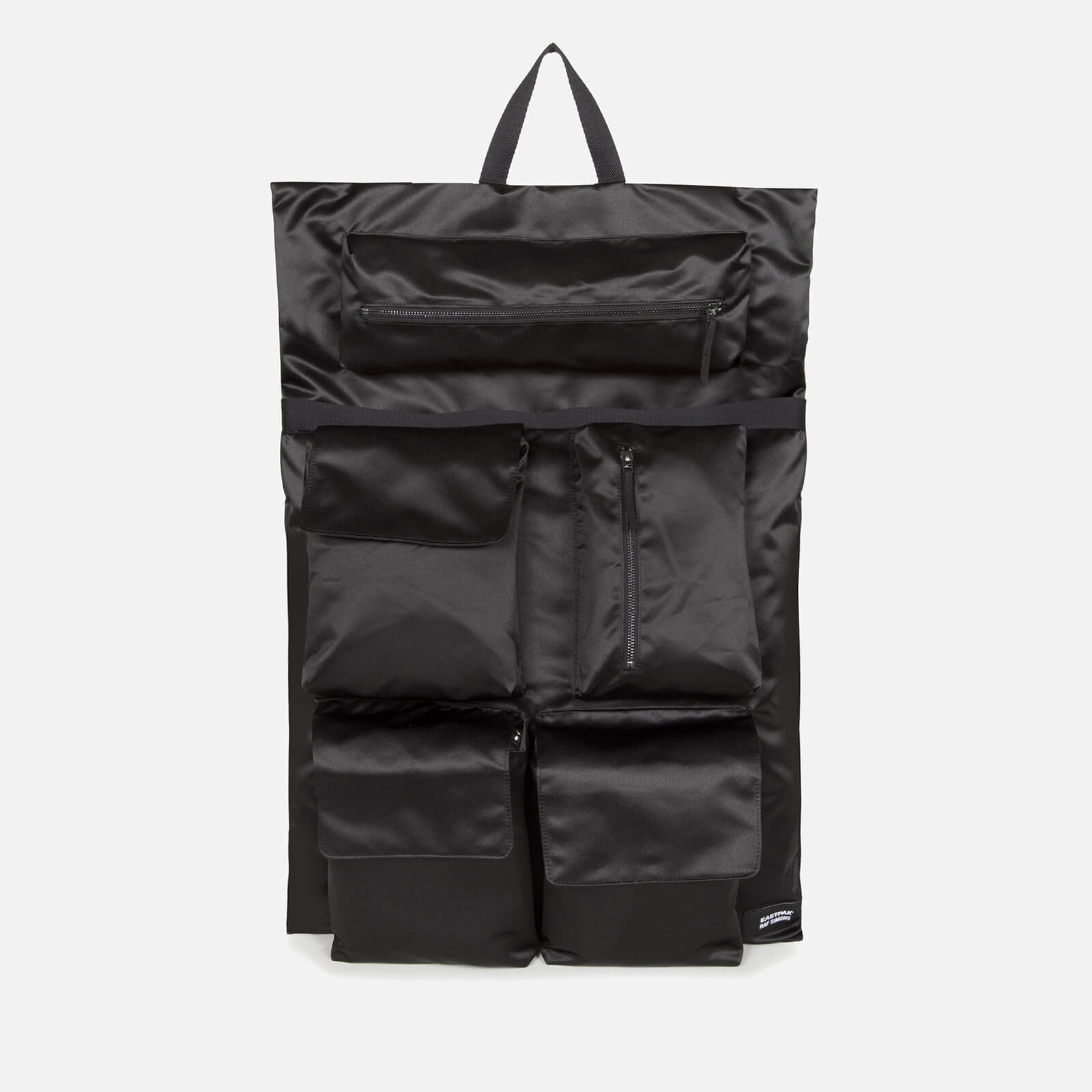 Eastpak Men's X Raf Simons Poster Satin Backpack - Black Eastpak Men's X Raf Simons Poster Satin Backpack - Black