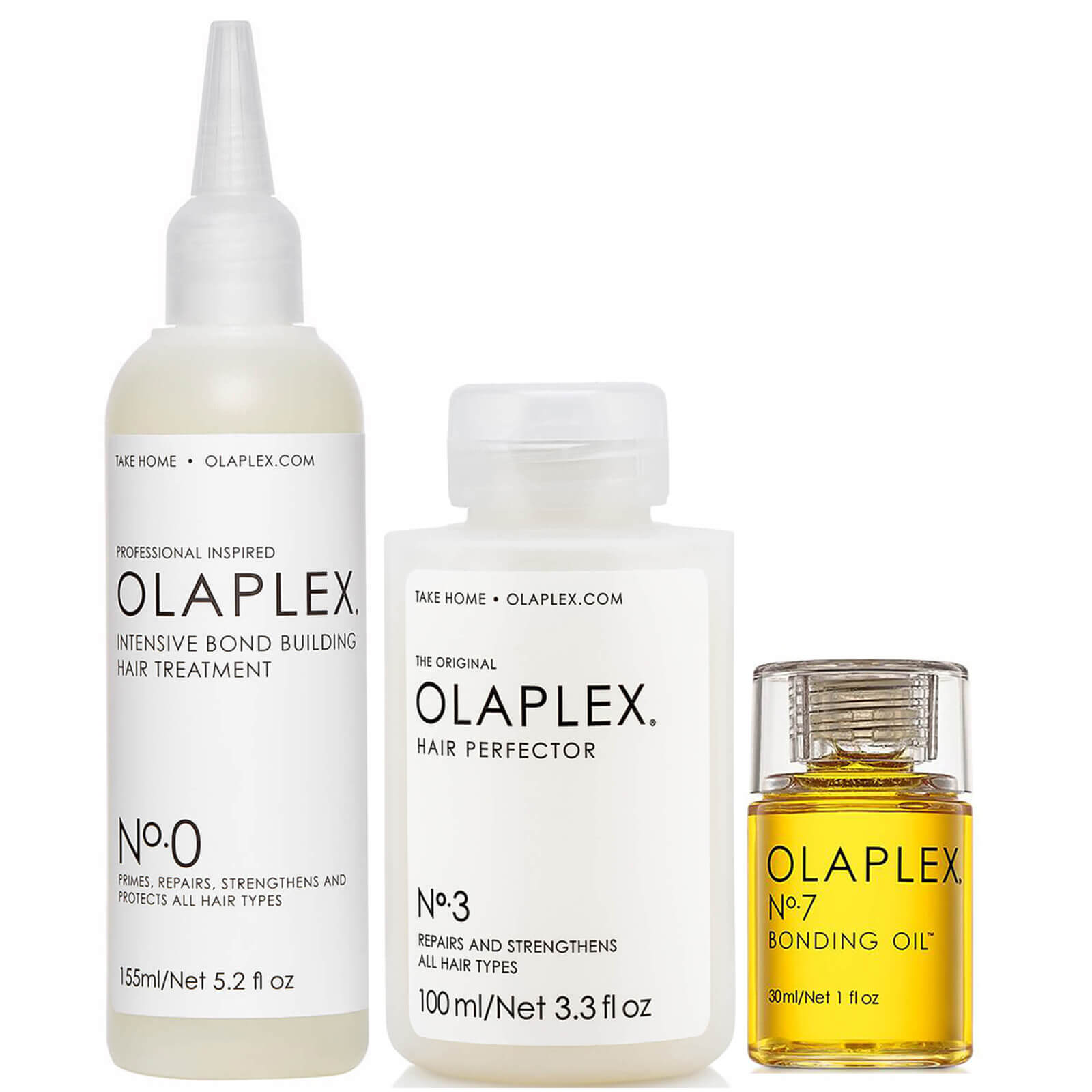 Olaplex No.0, No.3 and No.7 Bundle