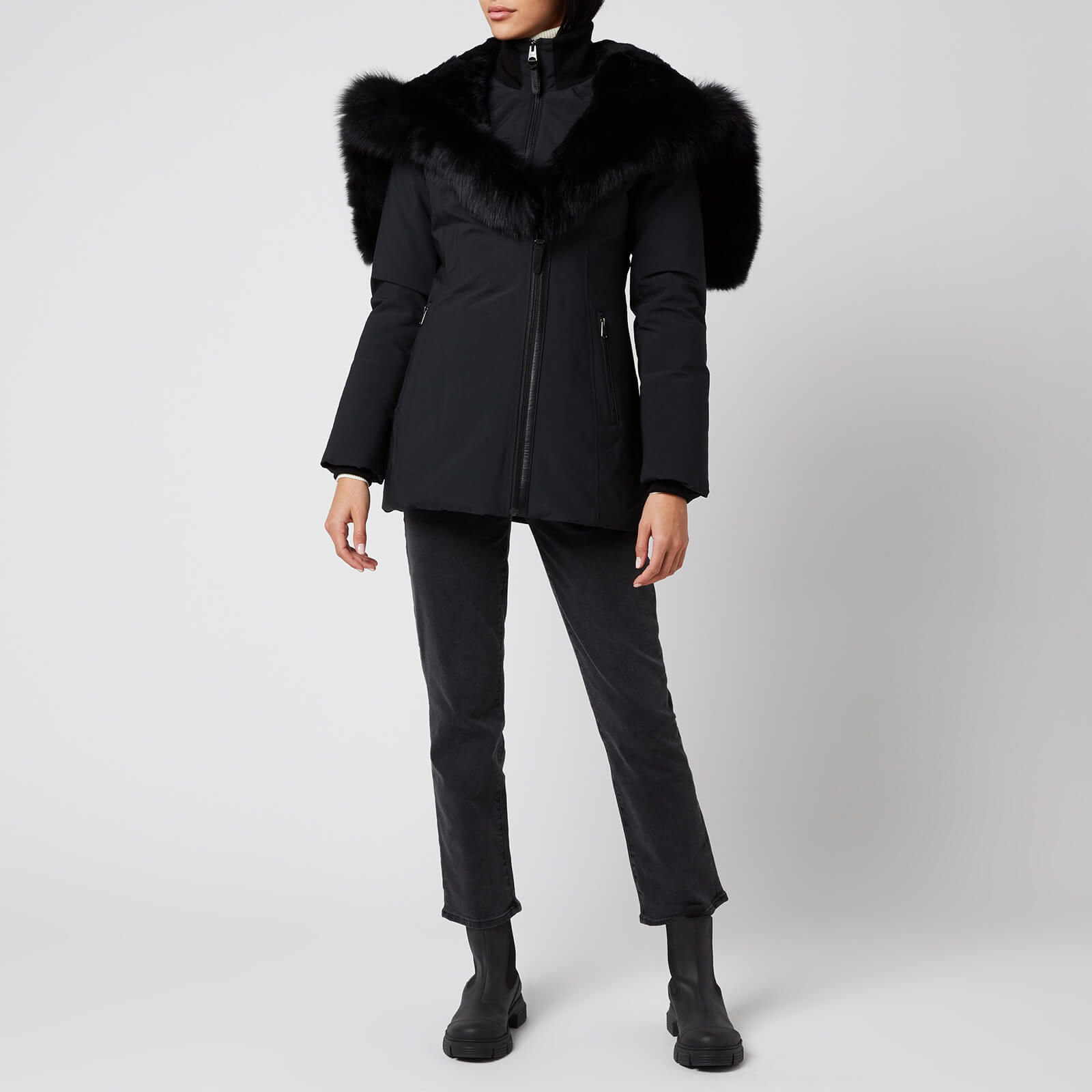 Mackage Women s Akiva Bx Hooded Down Jacket Black XS Coggles