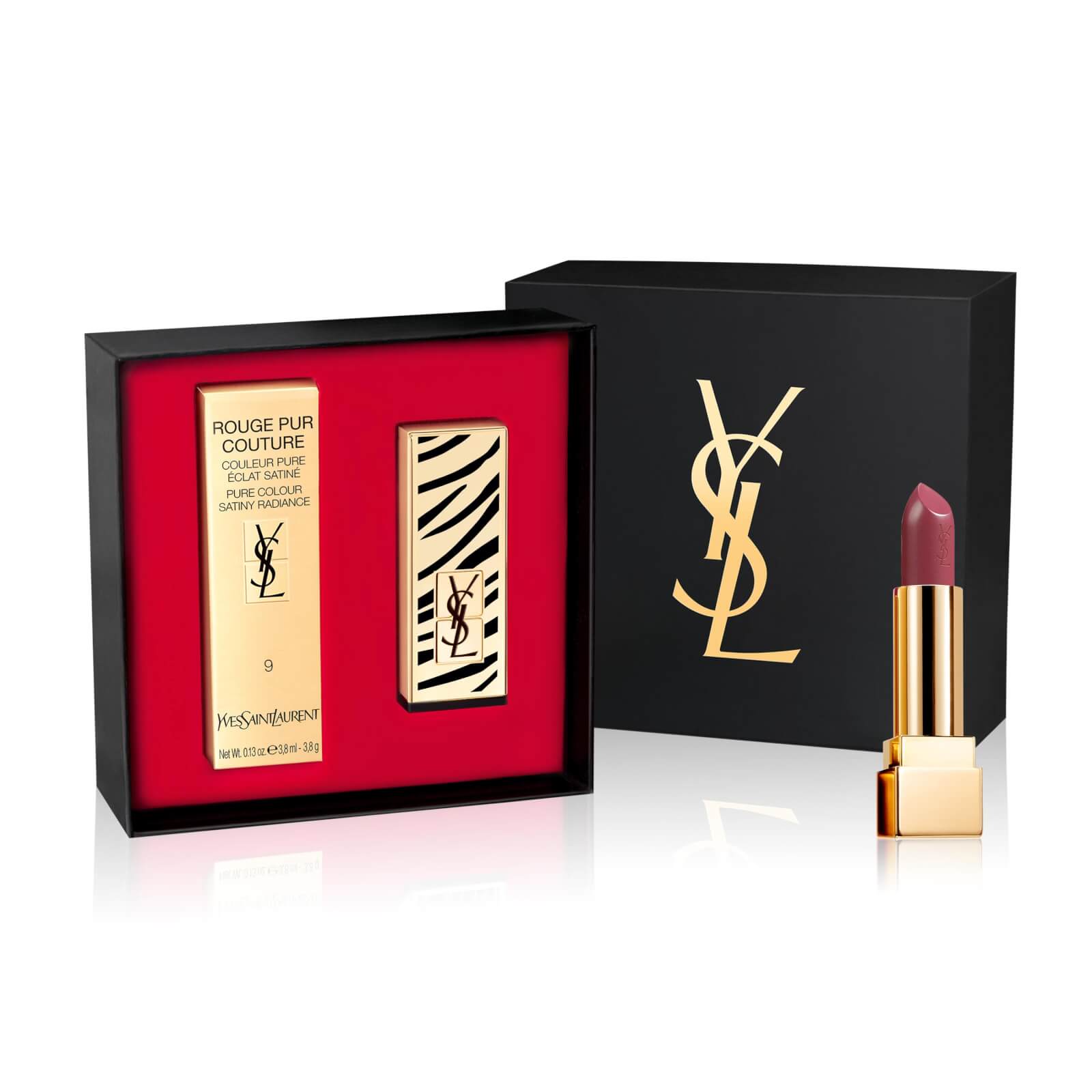 Yves Saint Laurent Rouge Pur Couture Lipstick 09 and Zebra Cap Set