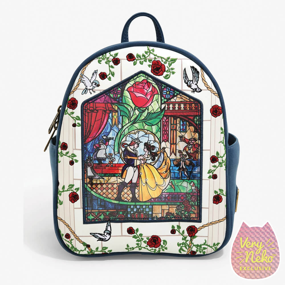 Loungefly Disney Beauty And The Beast Stained Glass Mini  display picture 1