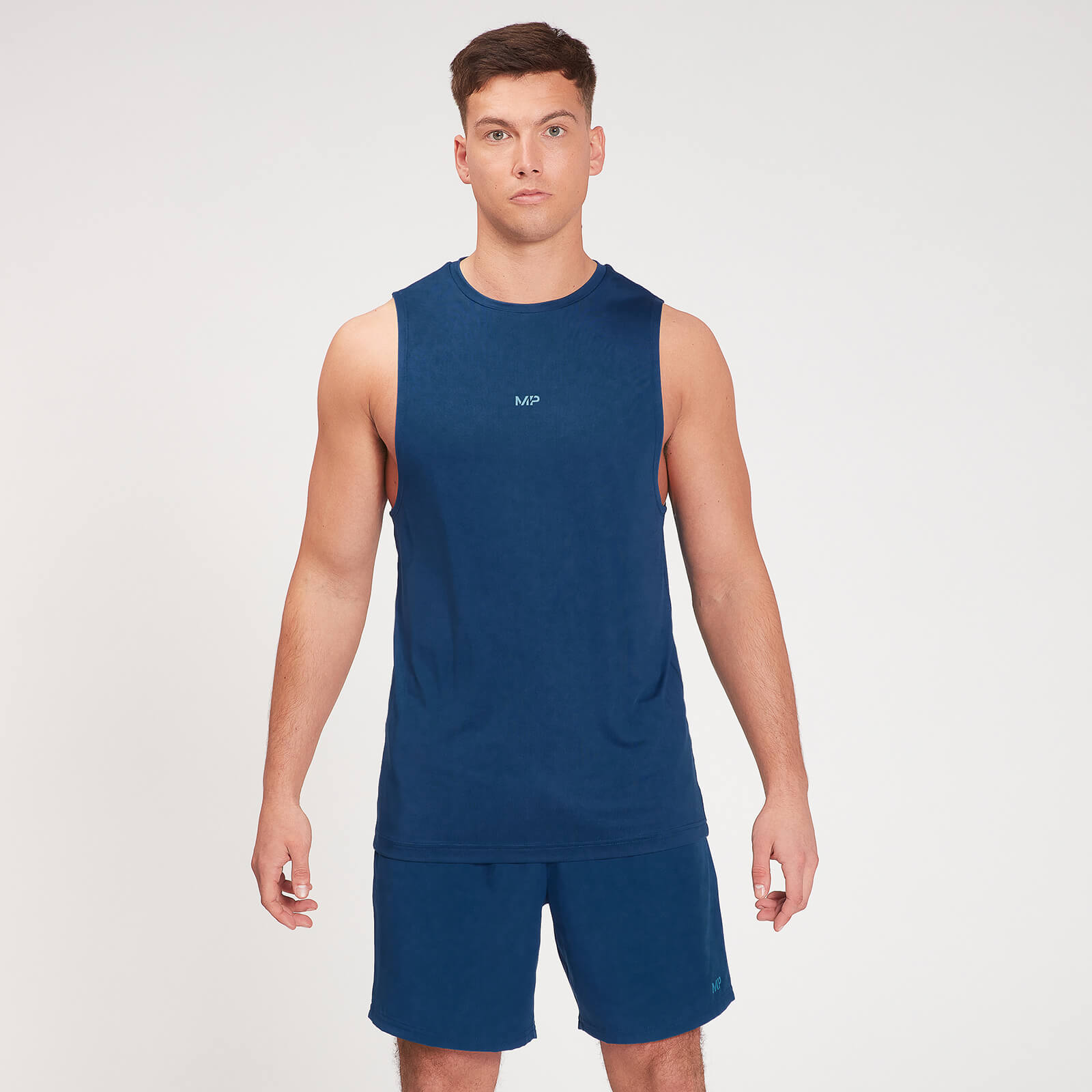 MP muška majica bez rukava za trening Fade Graphic – tamno plava