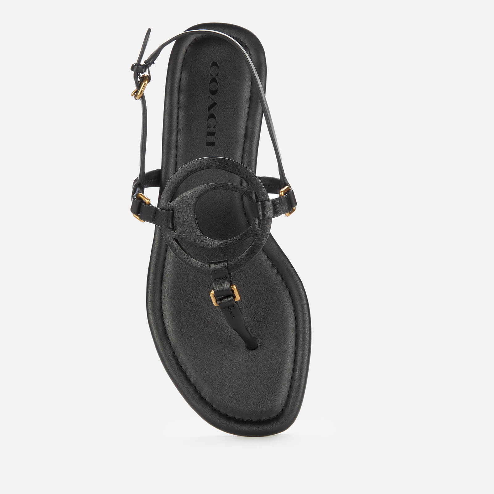 Coach women's 2025 jeri leather sandals