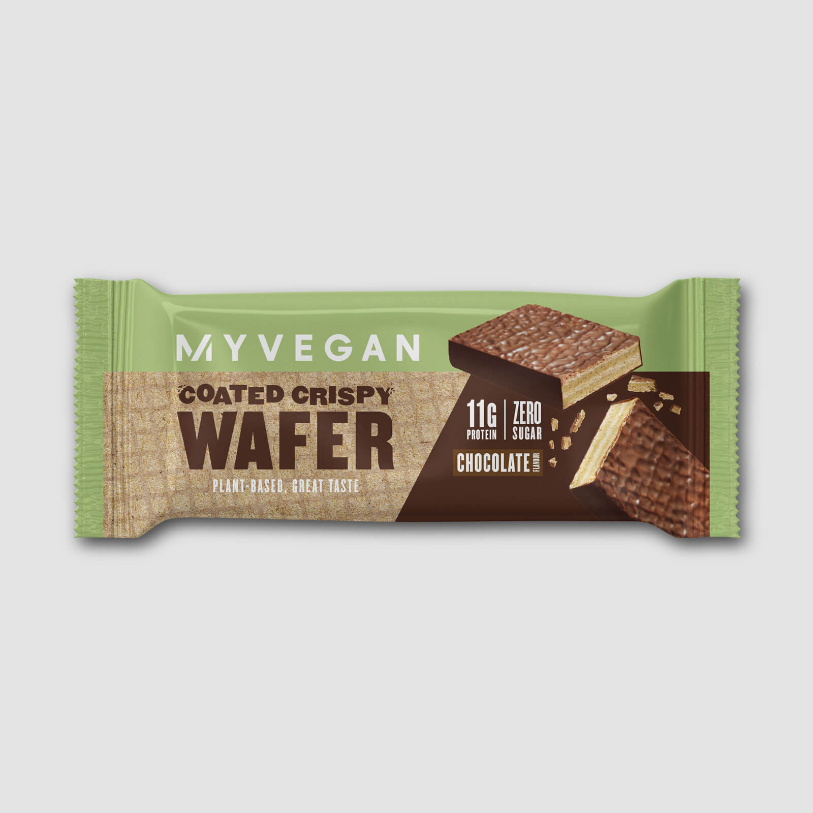 Wafer Vegano Crocante com Cobertura - Chocolate