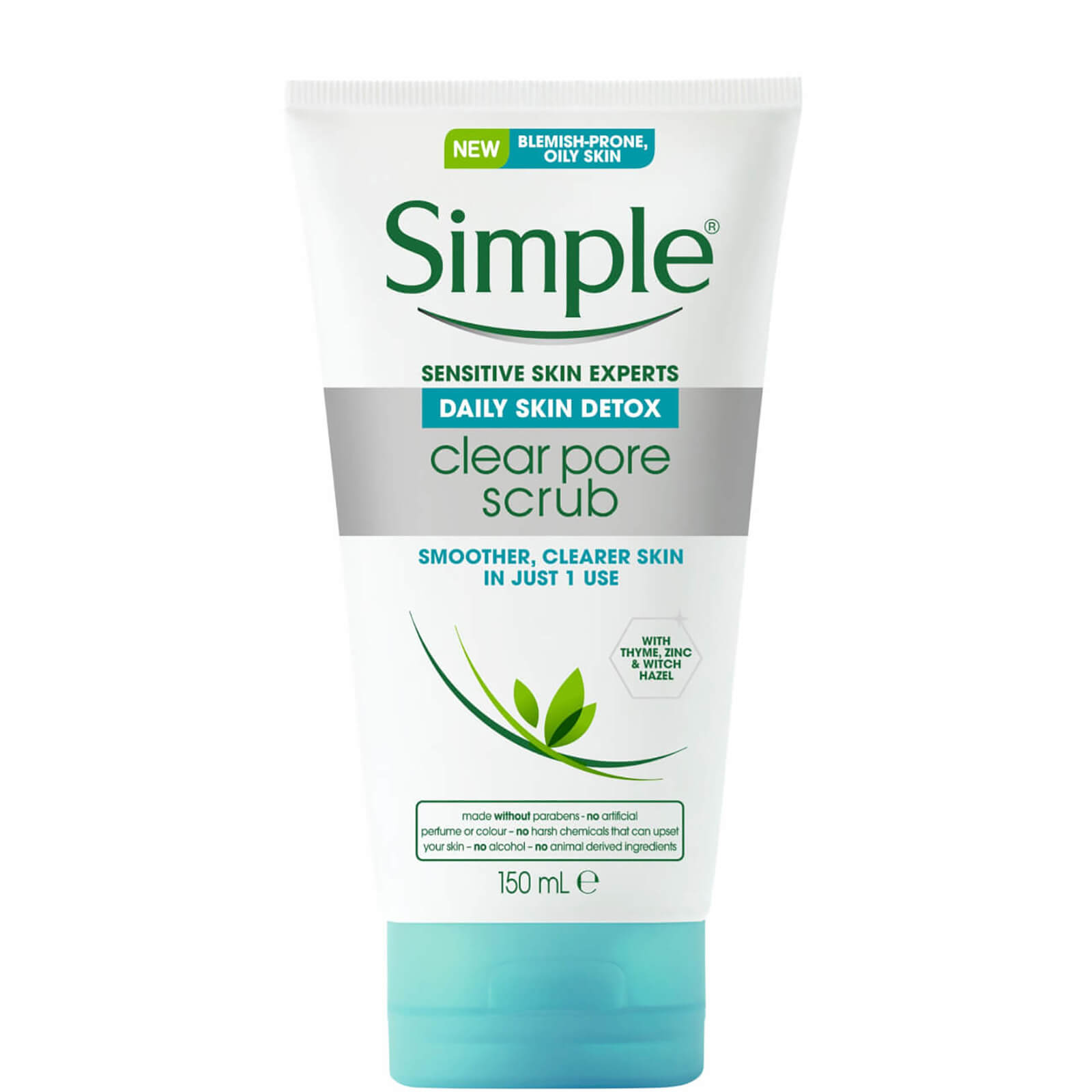 Simple Daily Detox Face Scrub 150ml