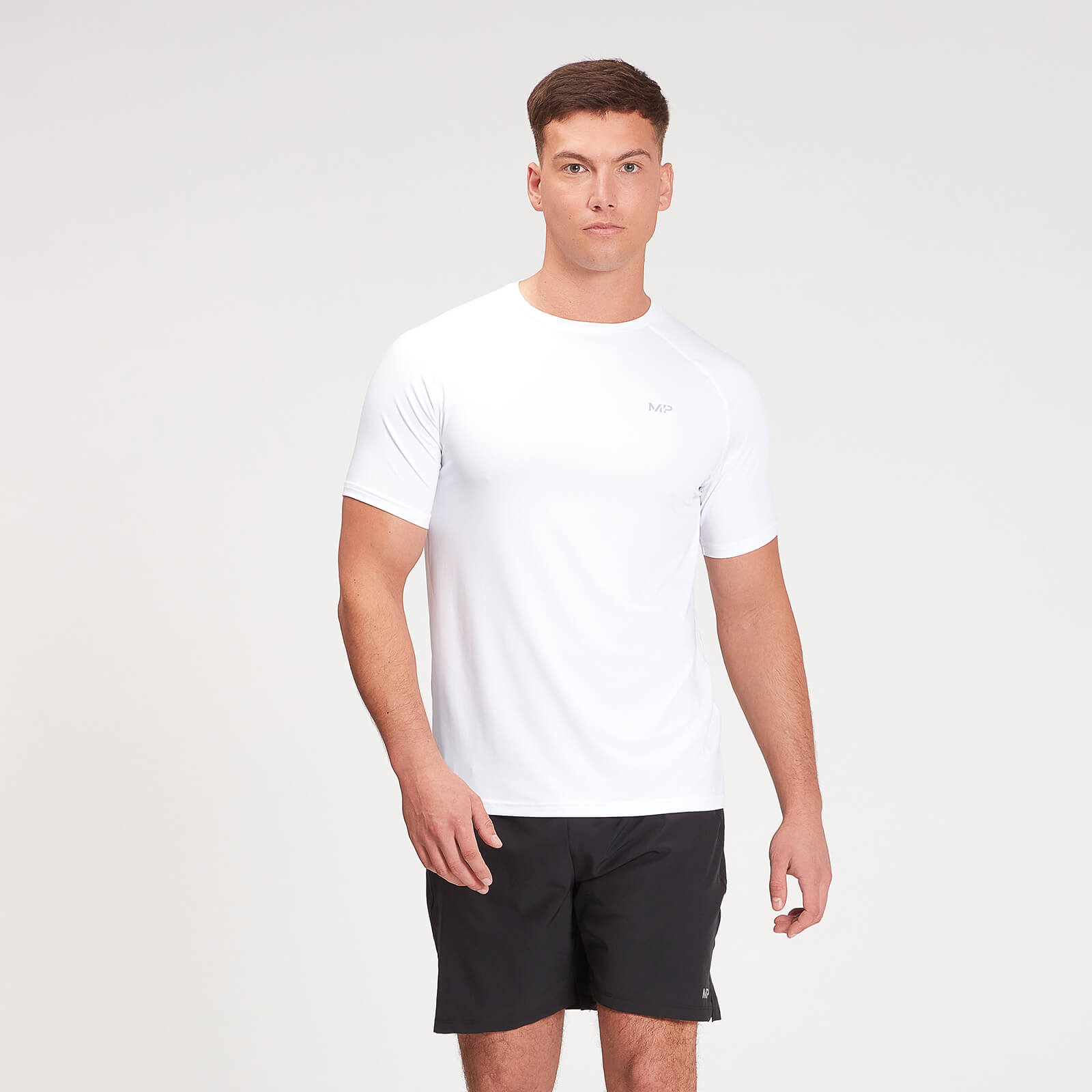 T-shirt à manches courtes MP Velocity pour hommes – Blanc