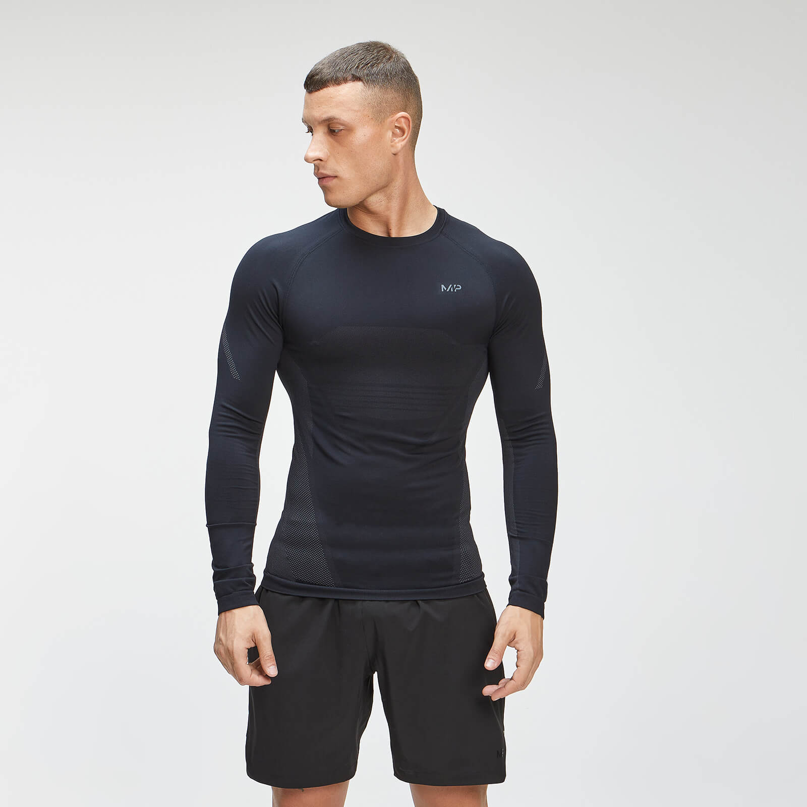 MP Men's Tempo Seamless Long Sleeve Top - Black