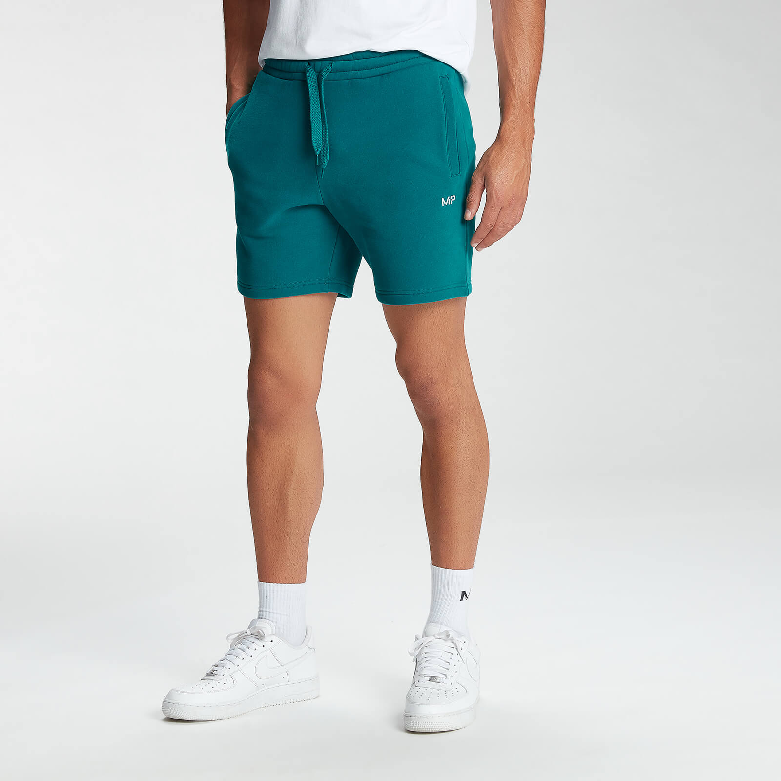 MP Essentials 基礎系列 男士運動短褲 - 藍綠 - XXS