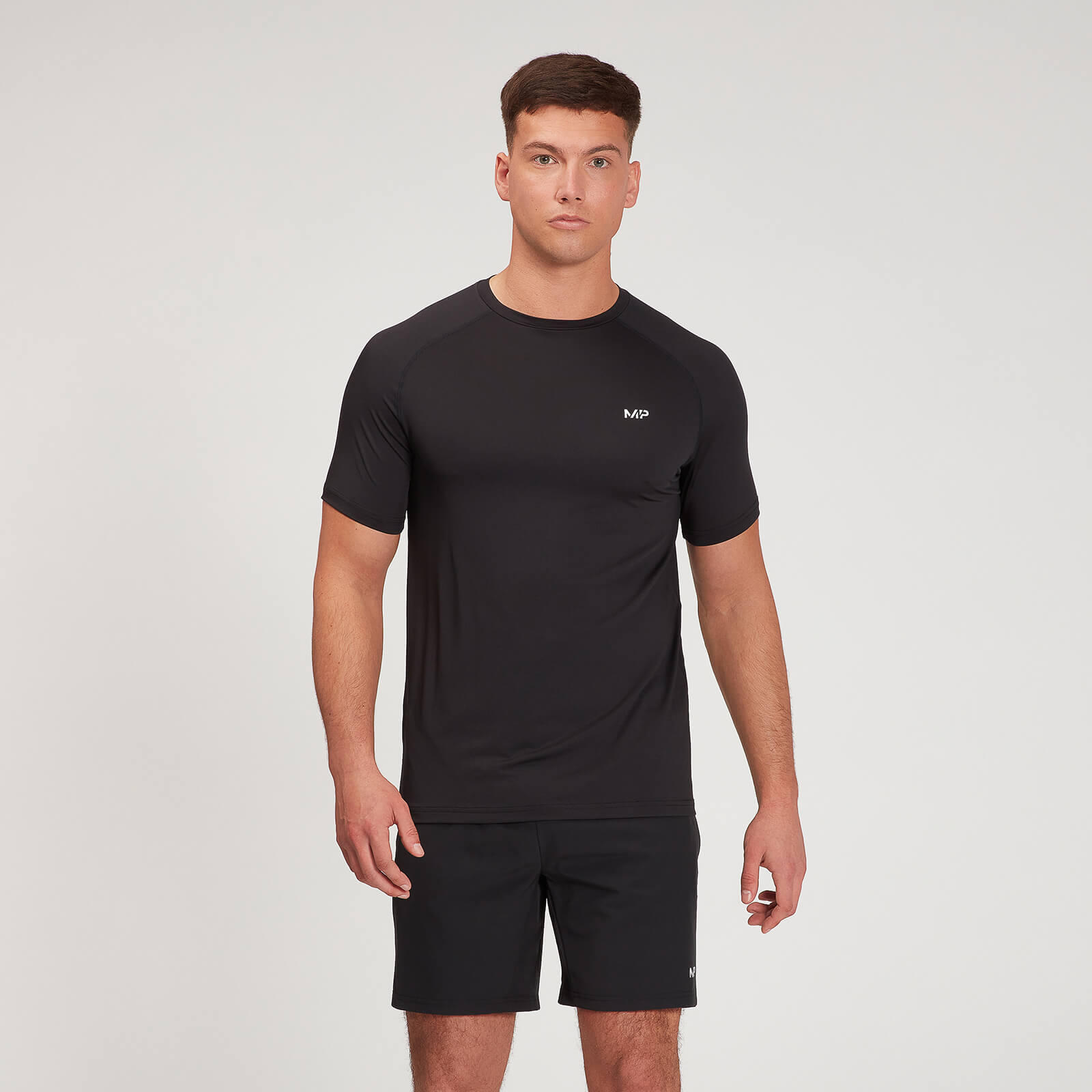 MP muška grafička majica kratkih rukava za trčanje - crna