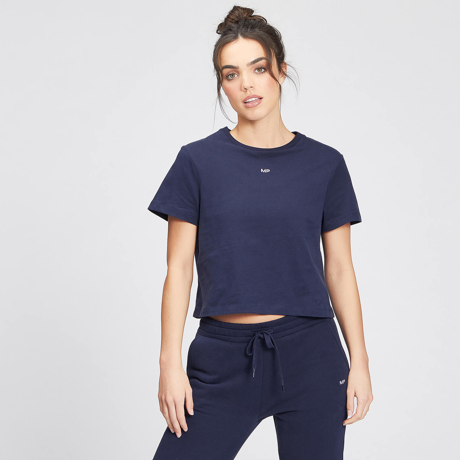 T-shirt crop MP Essentials pour femmes – Bleu marine